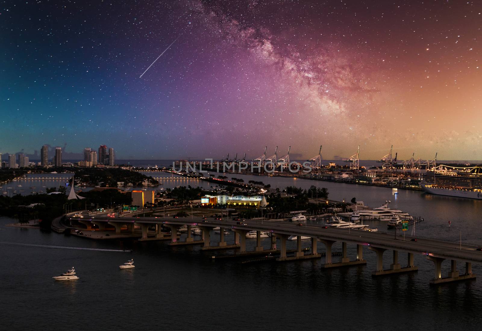 Biscayne Bay Under Starry Night by dbvirago