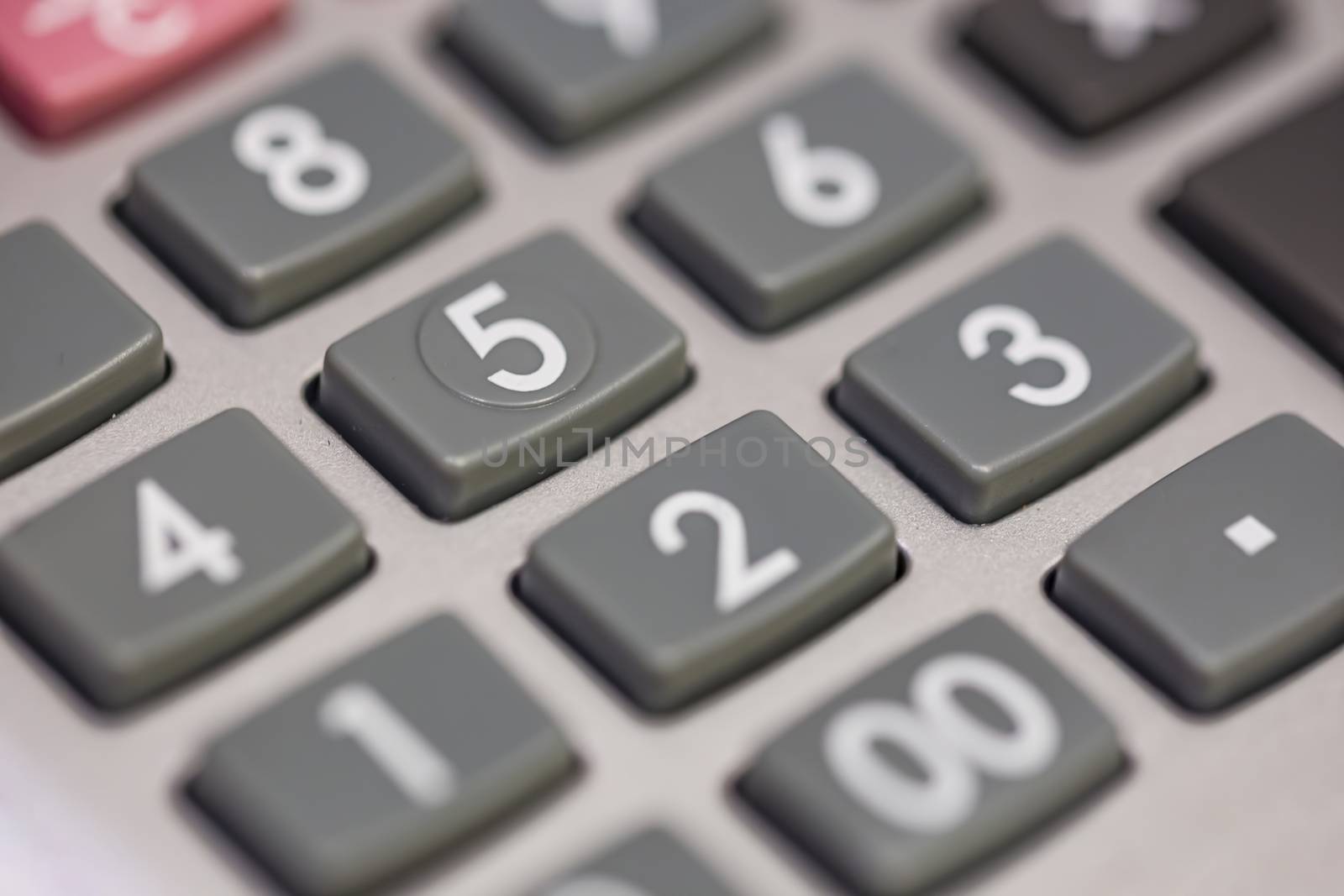 close up of calculator