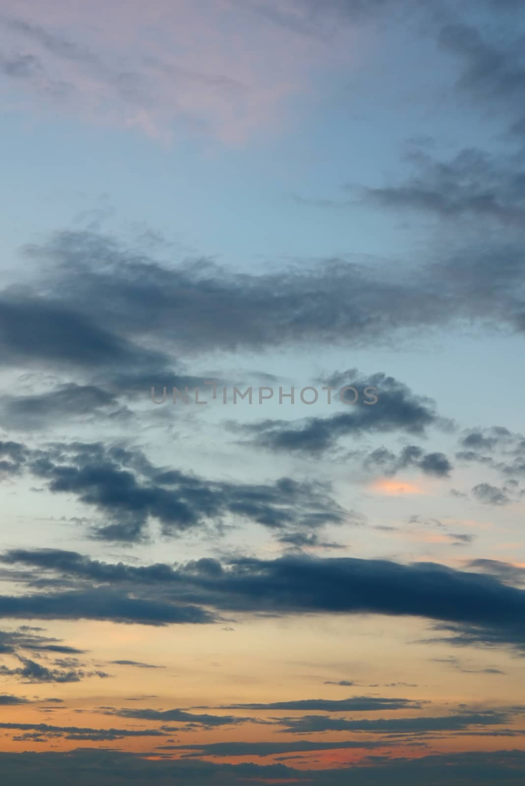 Beautiful evening sky by sergpet
