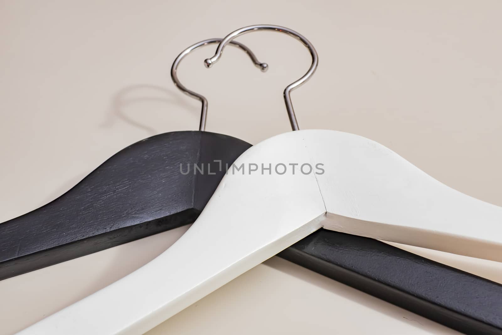 black and white wooden hangers by yilmazsavaskandag