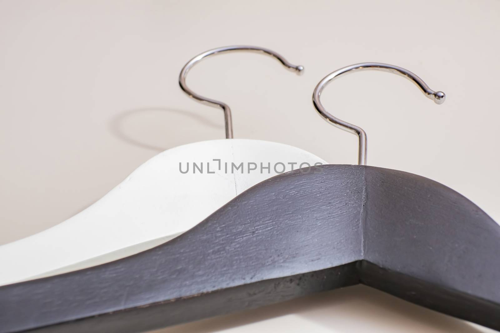 black and white wooden hangers by yilmazsavaskandag