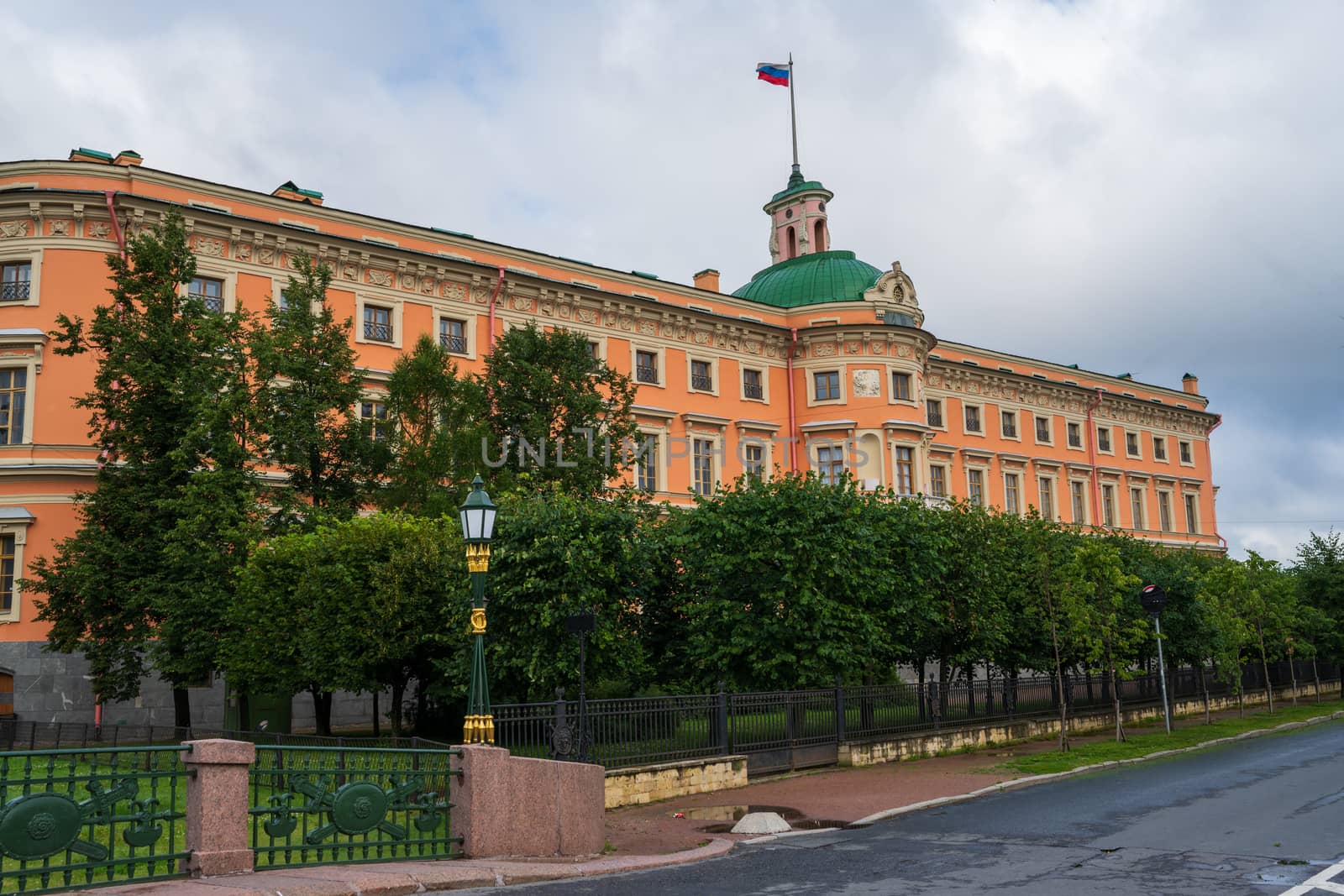 St Petersburg, Russia -- July 20, 2019. Buildings on the Cana; on the way to the Church of Spilled Blood.