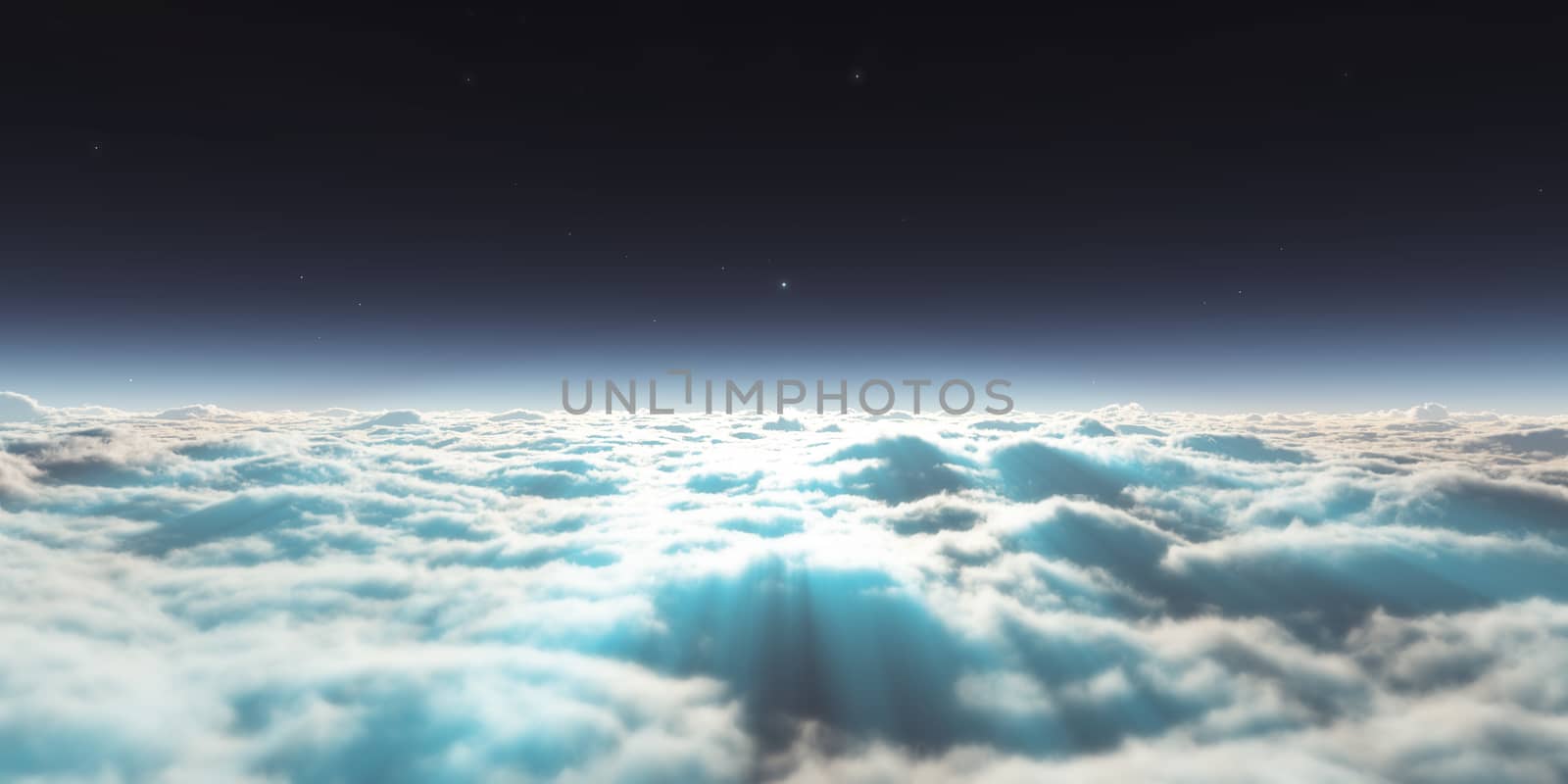 dream fly above clouds ray light by alex_nako