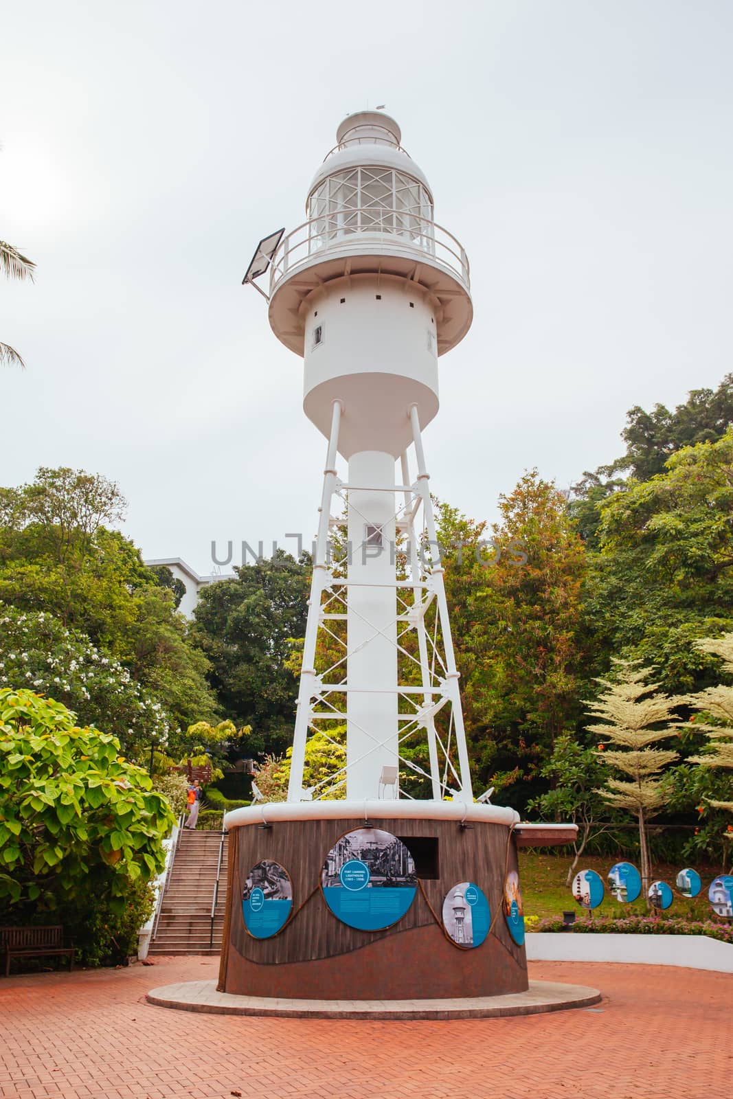 Fort Canning Park and Lighthouse in Singapore by FiledIMAGE
