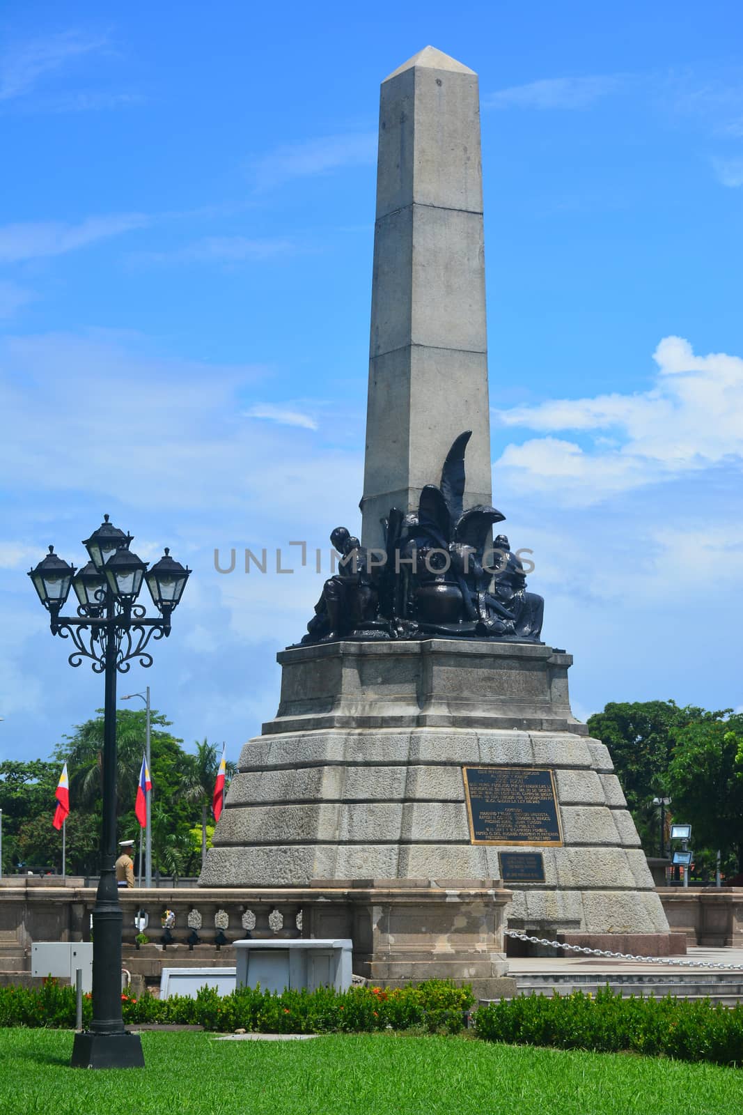 MANILA, PH - JULY 6: Rizal Park statue on July 6, 2016 in Manila, Philippines.