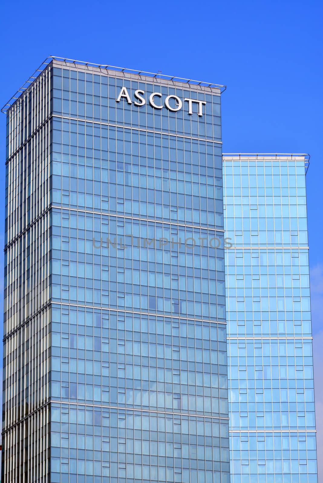 TAGUIG, PH - OCT. 1: Ascott facade on October 1, 2016 in Bonifacio Global City, Taguig, Philippines. The Ascott Limited is the world's largest international serviced residence owner-operator