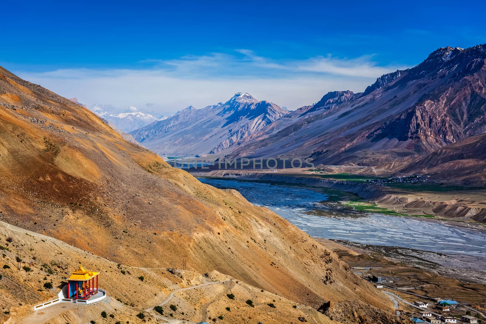 Spiti Valley in Himalayas mountains, Himachal Pradesh, India