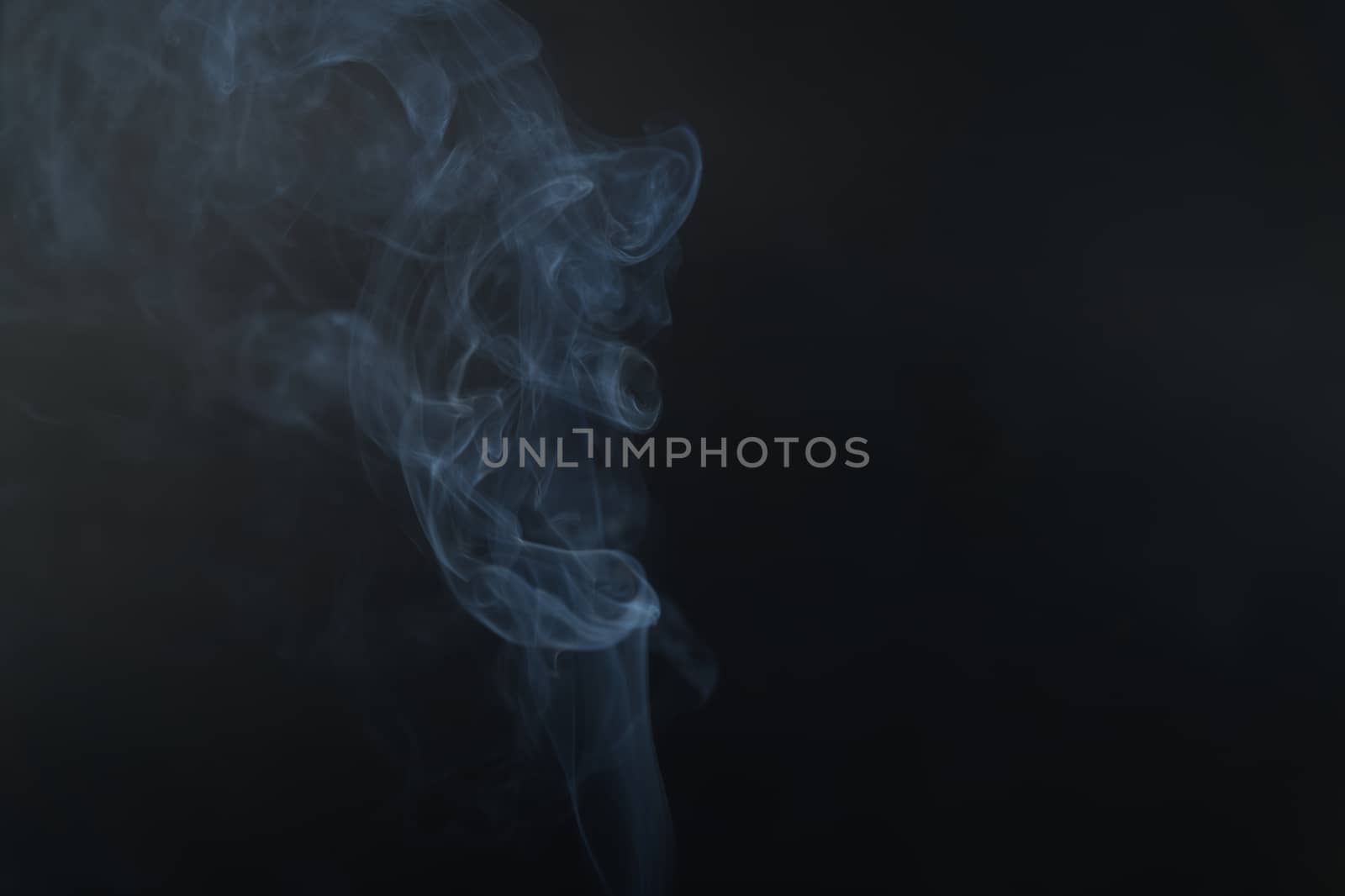 White smoke, black background, used as the background image.