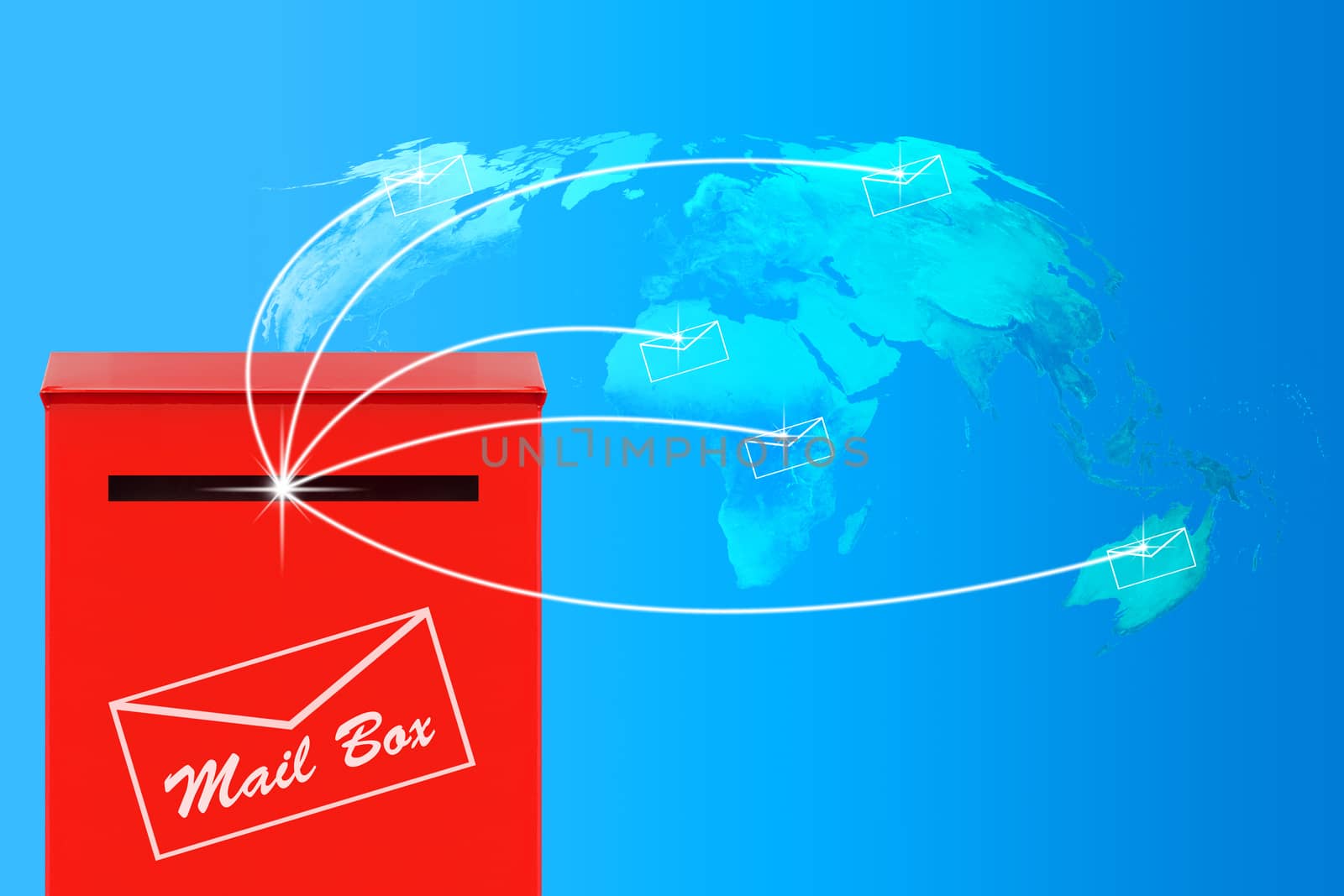 Email Concept, Red Mail Box by Fnatic12