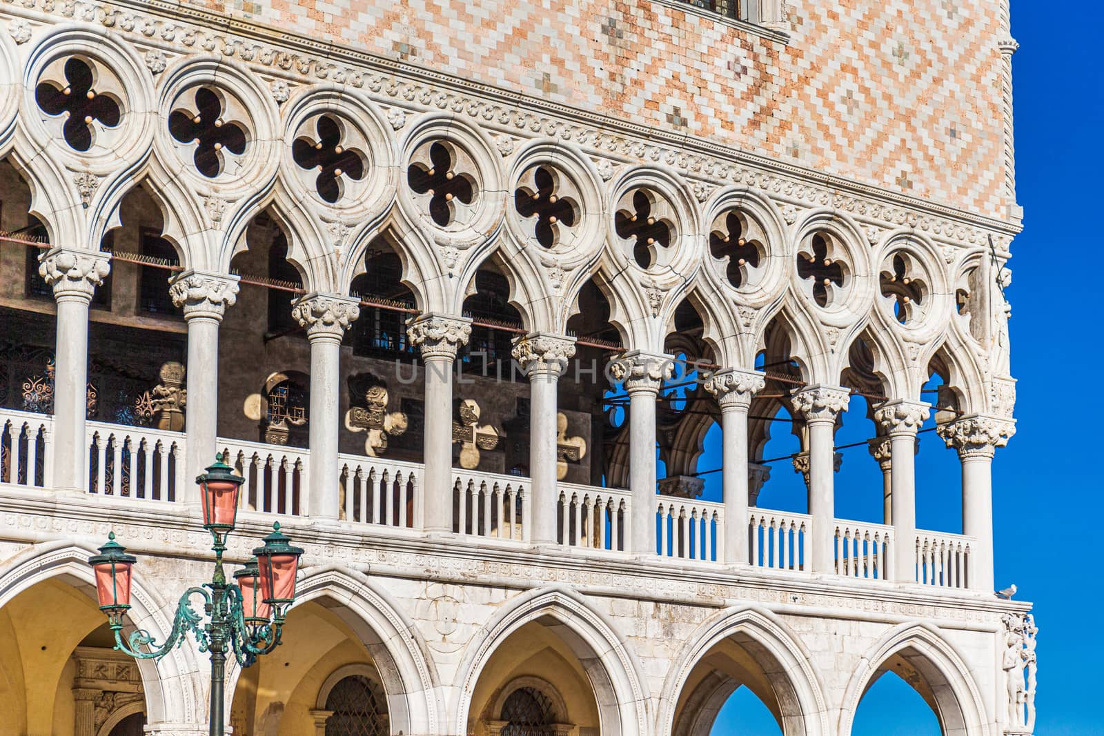 Detail of the Doge's Palace "Palazzo Ducale" in Venice, Italy by COffe