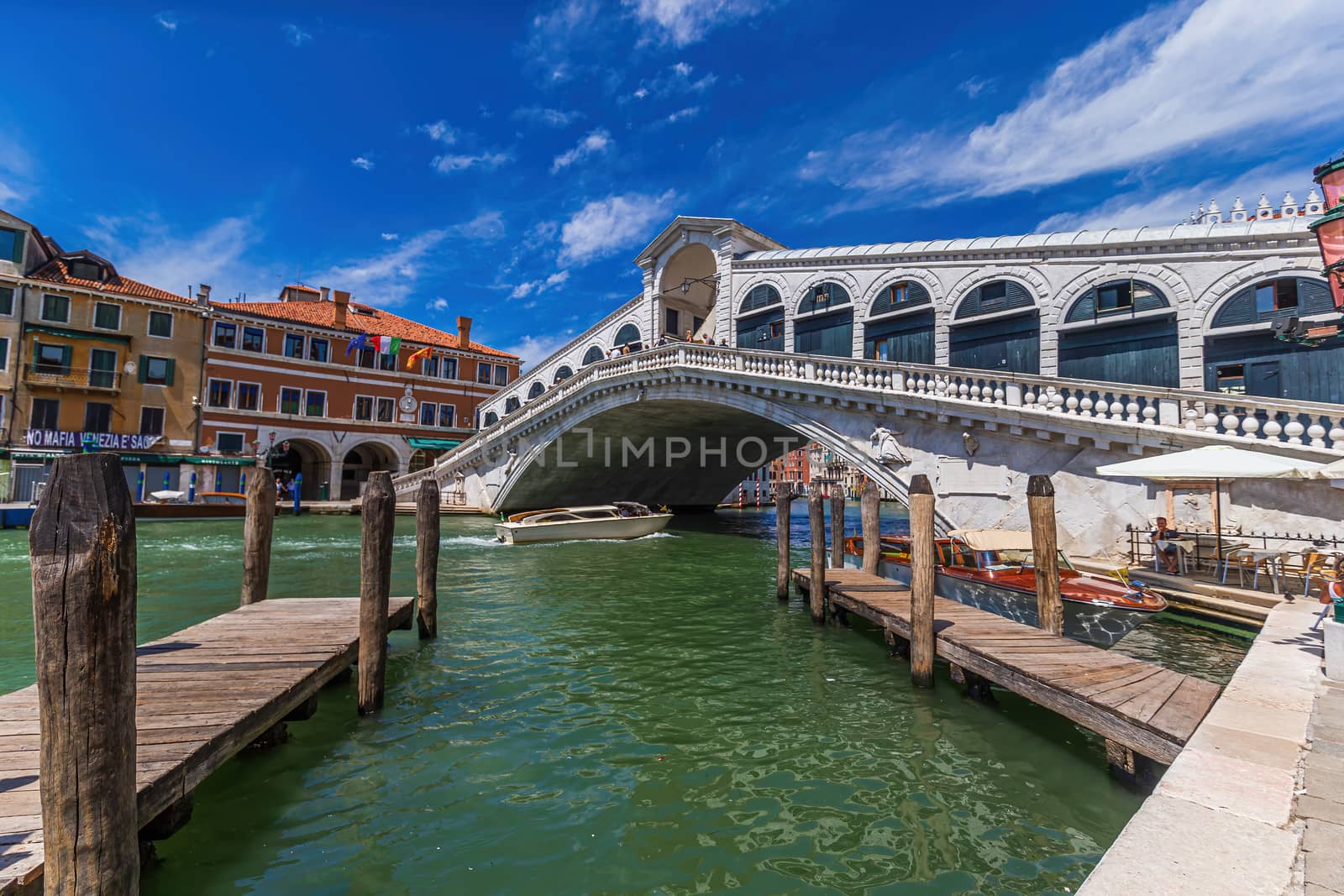 The Rialto bridge in Venice, Italy by COffe