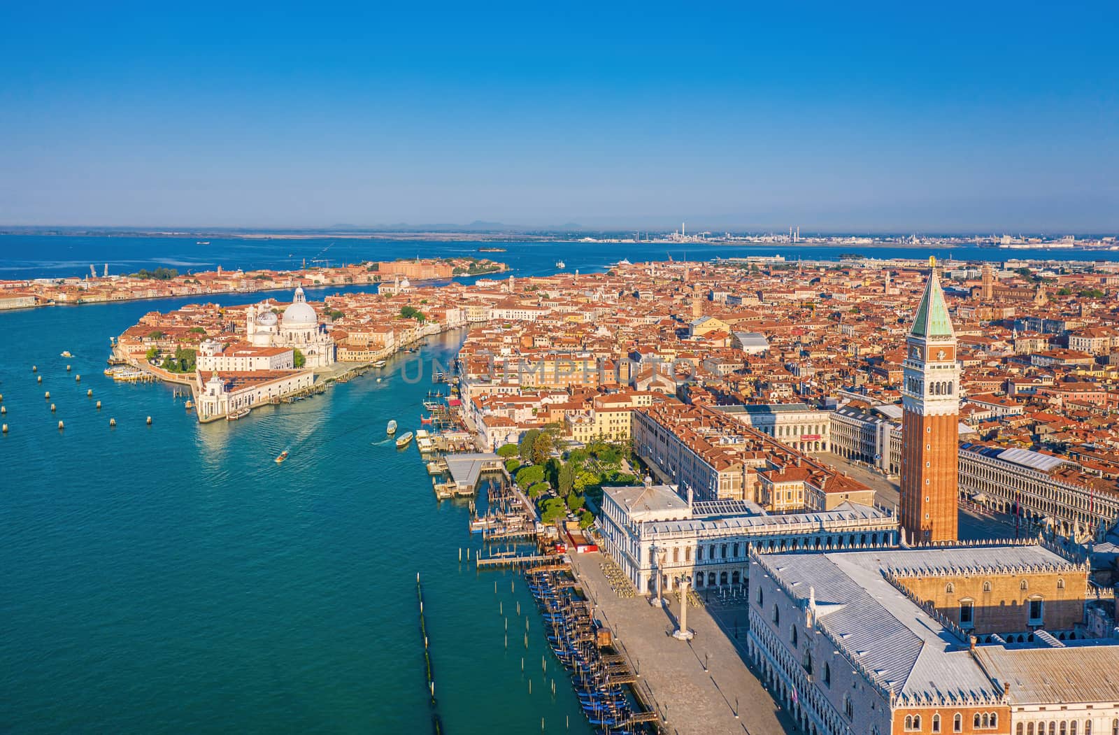 Aerial shot of Venice city and the Canale Grande, Italy by COffe