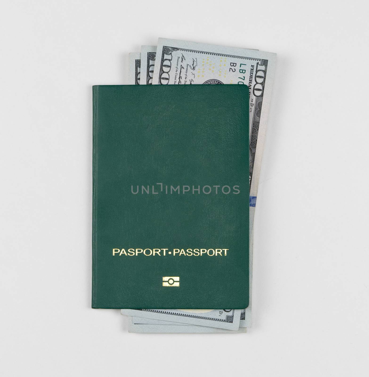 green passport on a white background by A_Karim