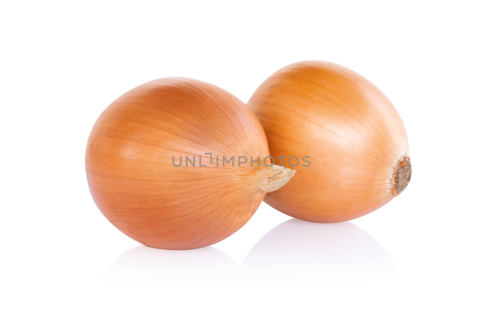 Onion isolated on white background, raw food by pt.pongsak@gmail.com