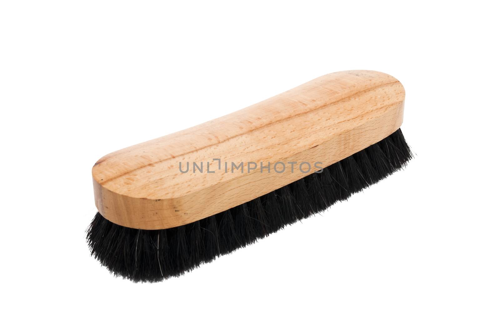brush shoes isolated on a white background