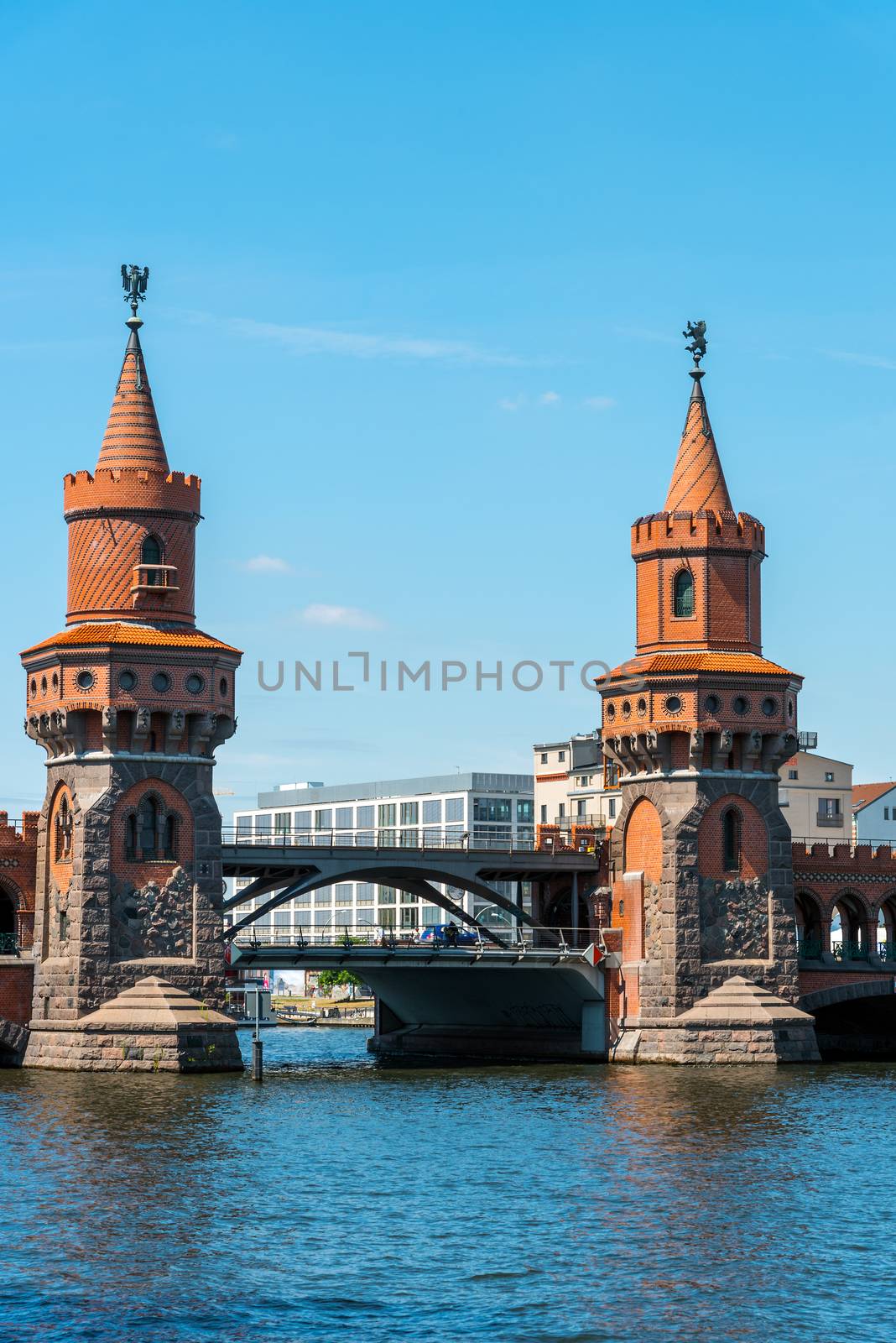 The towers of the Oberbaumbruecke in Berlin by elxeneize