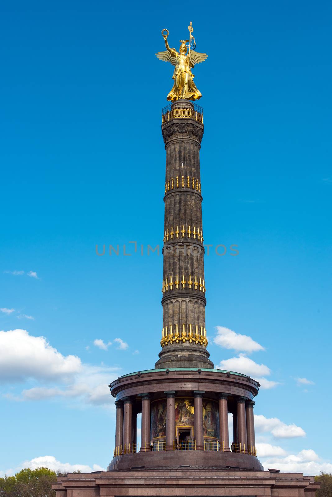 The famous Statue of victory in Berlin, Germany