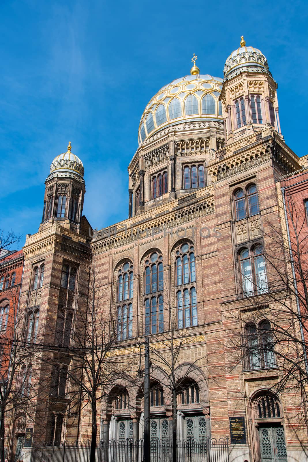 The beautiful New Synagogue in Berlin, Germany