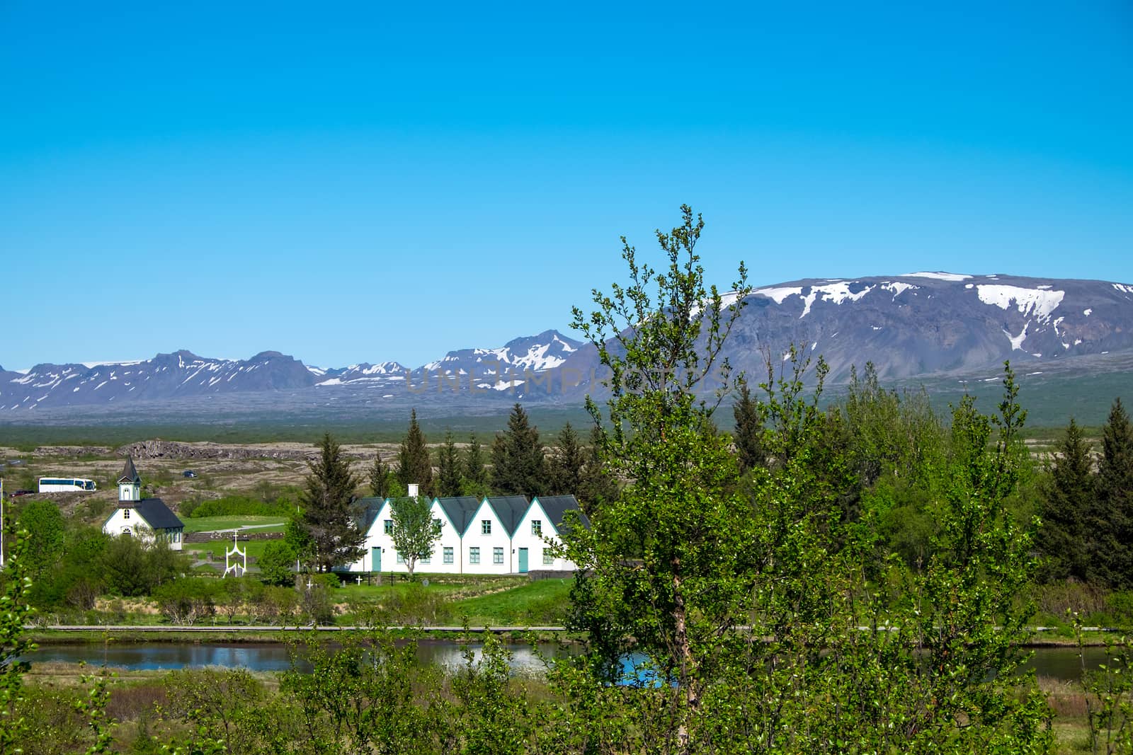 The famous Thingvellir National Park in Iceland