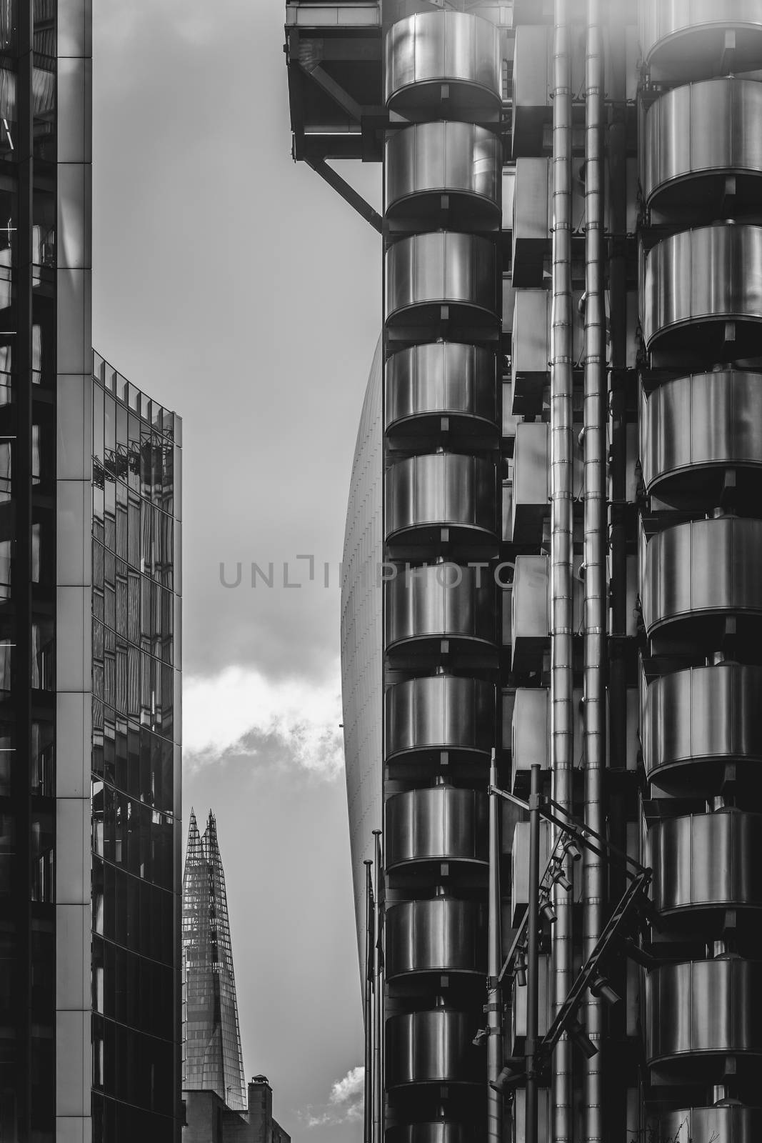 Lloyds building in London, sometimes referred to as the inside-out building, is an example of Bowellism architecture designed by Richard Rogers