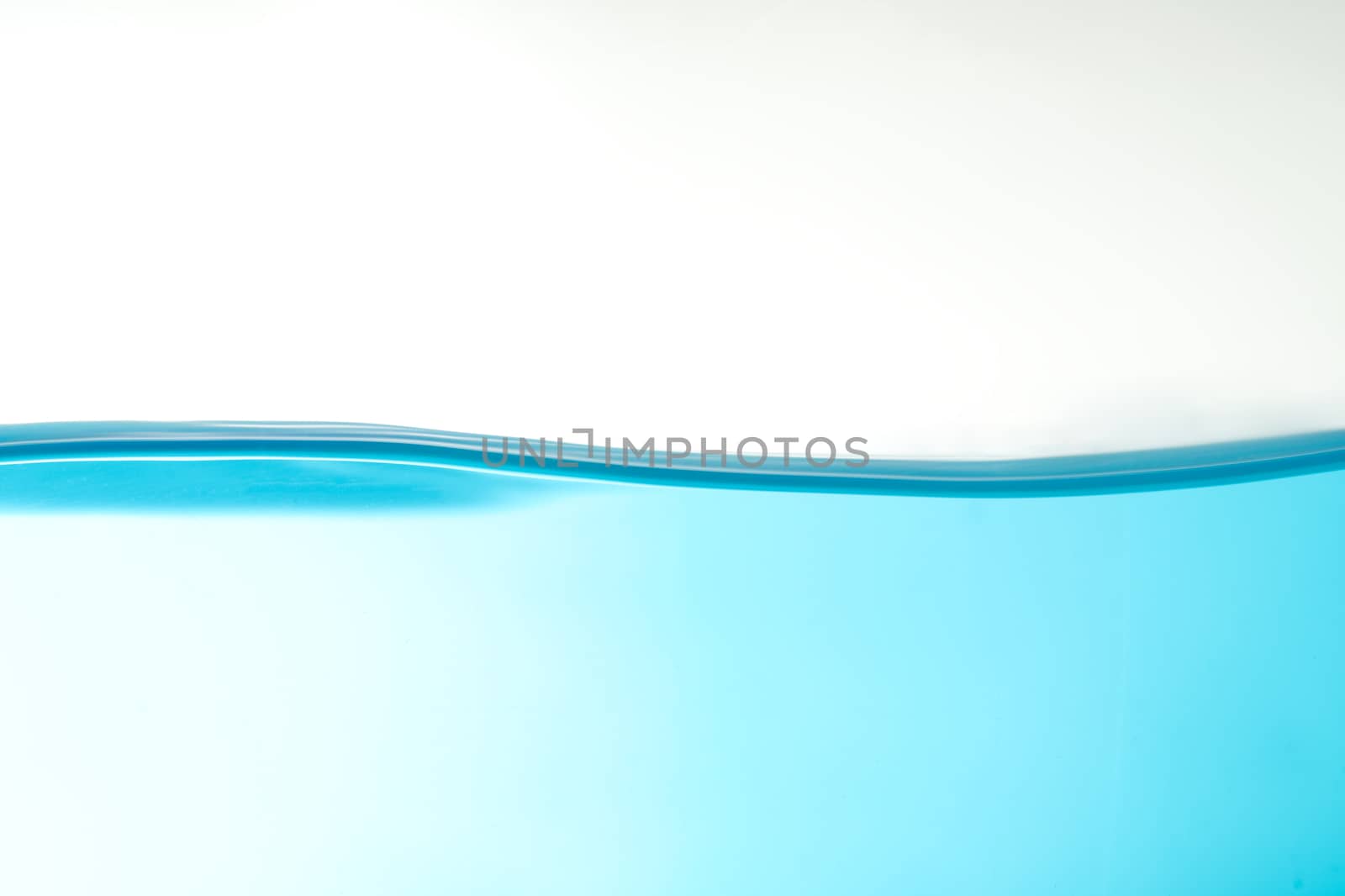 Bluewater surface on a white background with spaces for text.