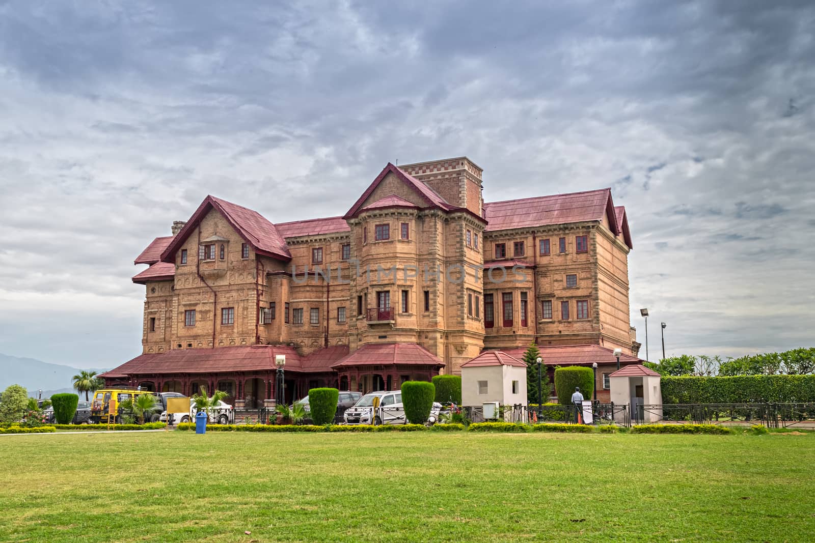 Amar Mahal Palace is a palace in Jammu that was built in the nineteenth century for Raja Amar Singh, a Dogra king by a French architect on the lines of a French Chateau.