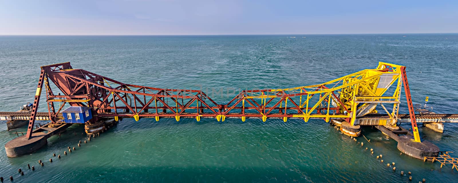 Pamban Bridge is a railway bridge which connects the town of Mandapam in mainland India with Pamban Island, and Rameswaram.