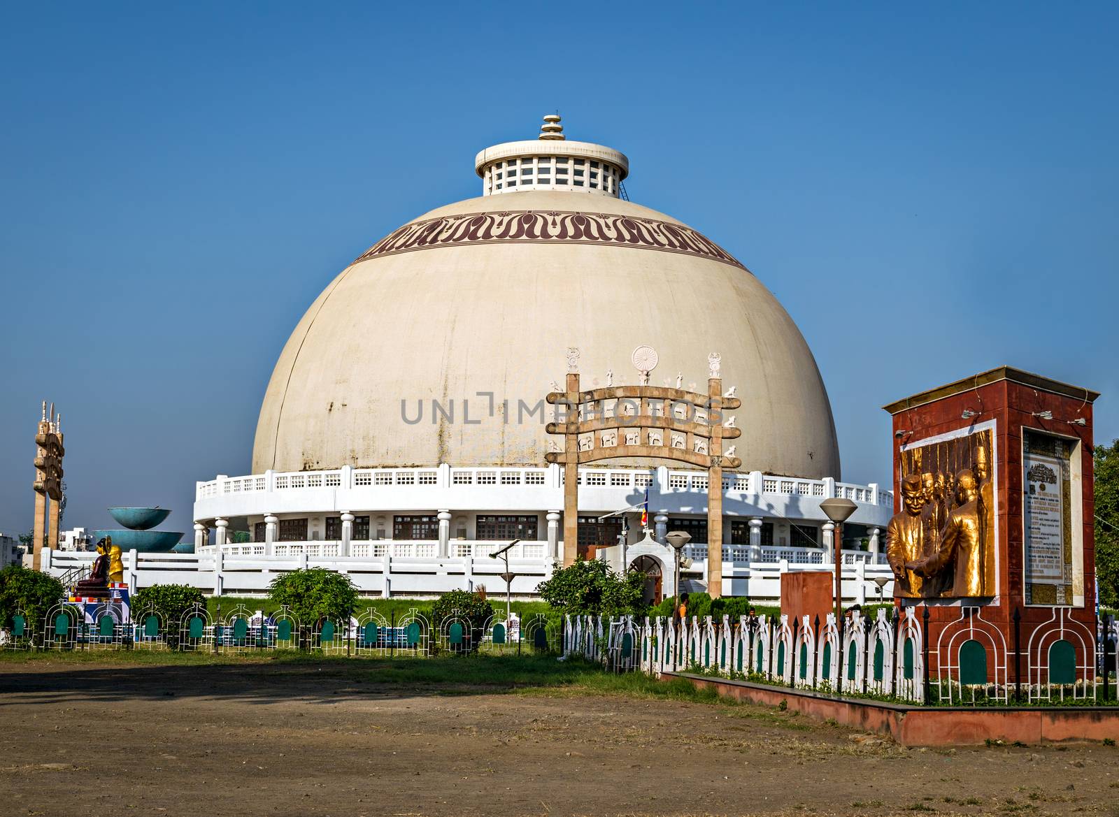 Deekshabhoomi is in Nagpur, Maharashtra, a location regarded as a pilgrimage center of Buddhism in India.