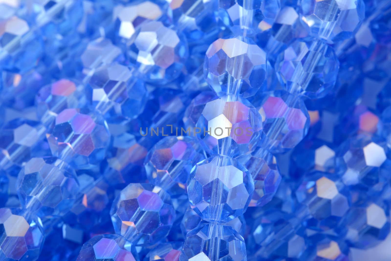 Beautiful Light Blue Glass Sparkle Crystal Isoalted Beads by polyats