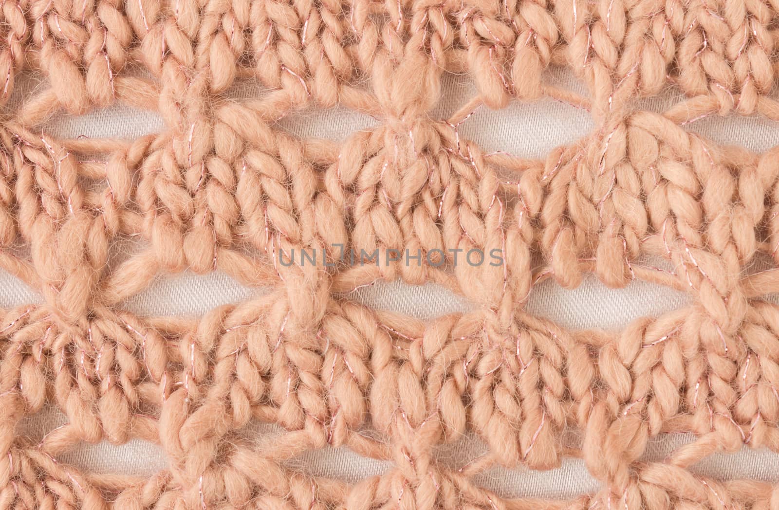 Brown Knitting Pattern or Knitted Pattern Background in macro style. Knitting Pattern or Knitted Pattern in vintage style for design