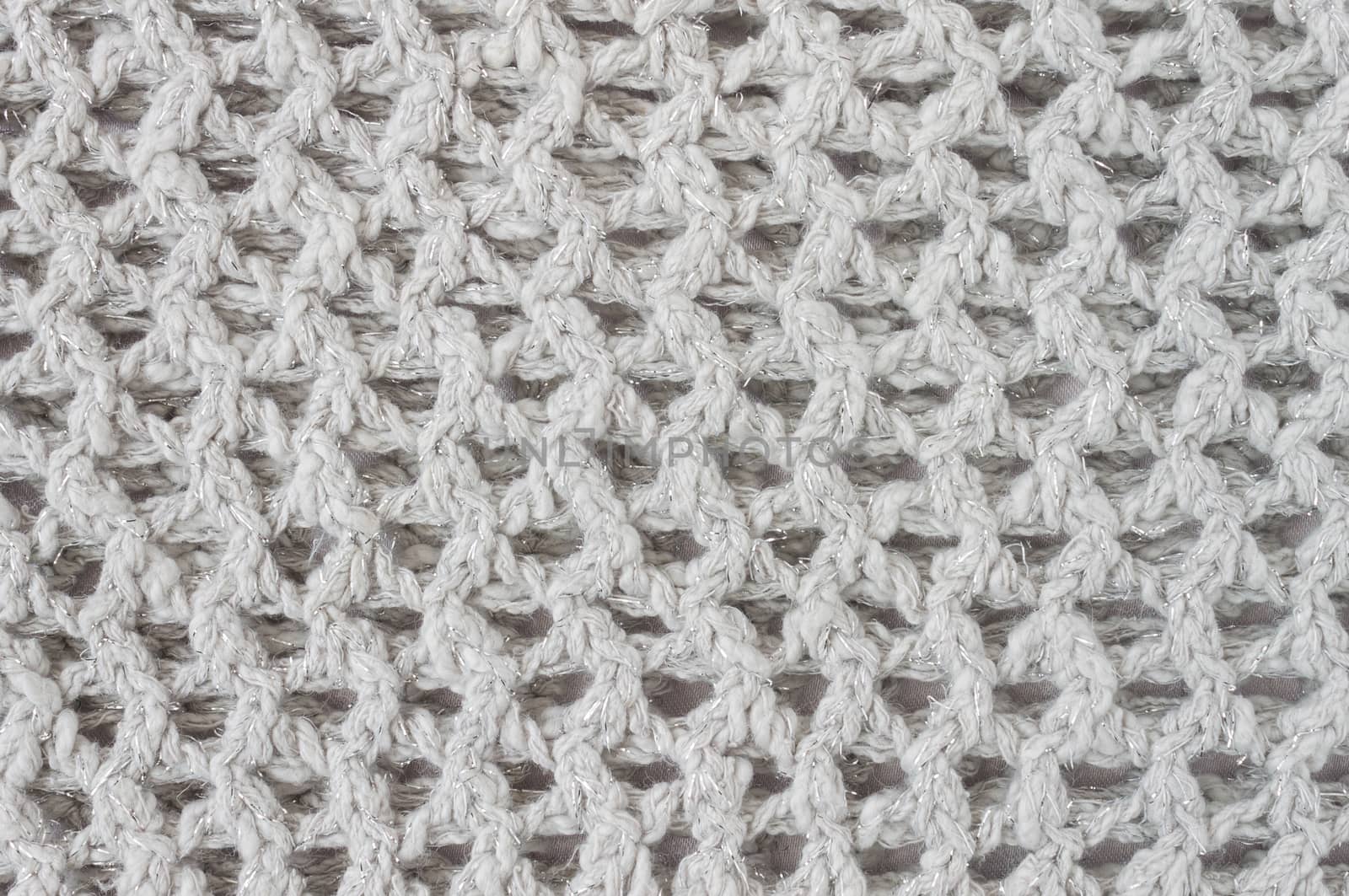 White Knitting Texture or Knitted Texture Background. Knitting Texture or Knitted Texture in vintage style for design