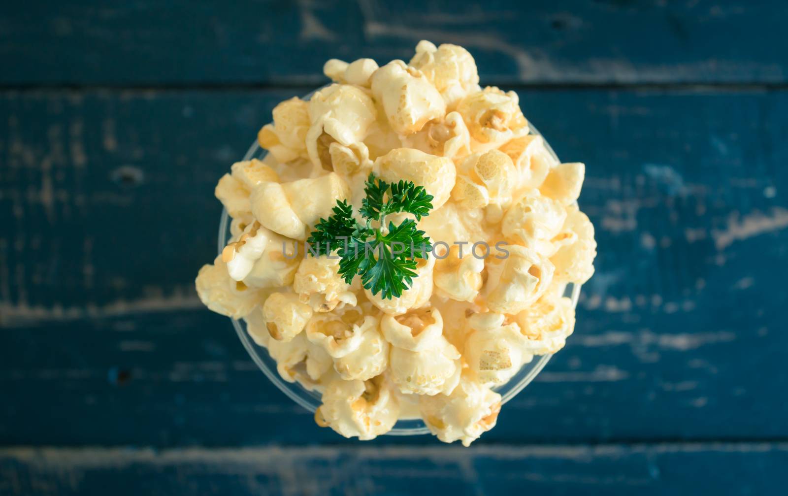 Sweet Caramel Popcorn and Whipped Cream and Fresh Milk with Pars by steafpong