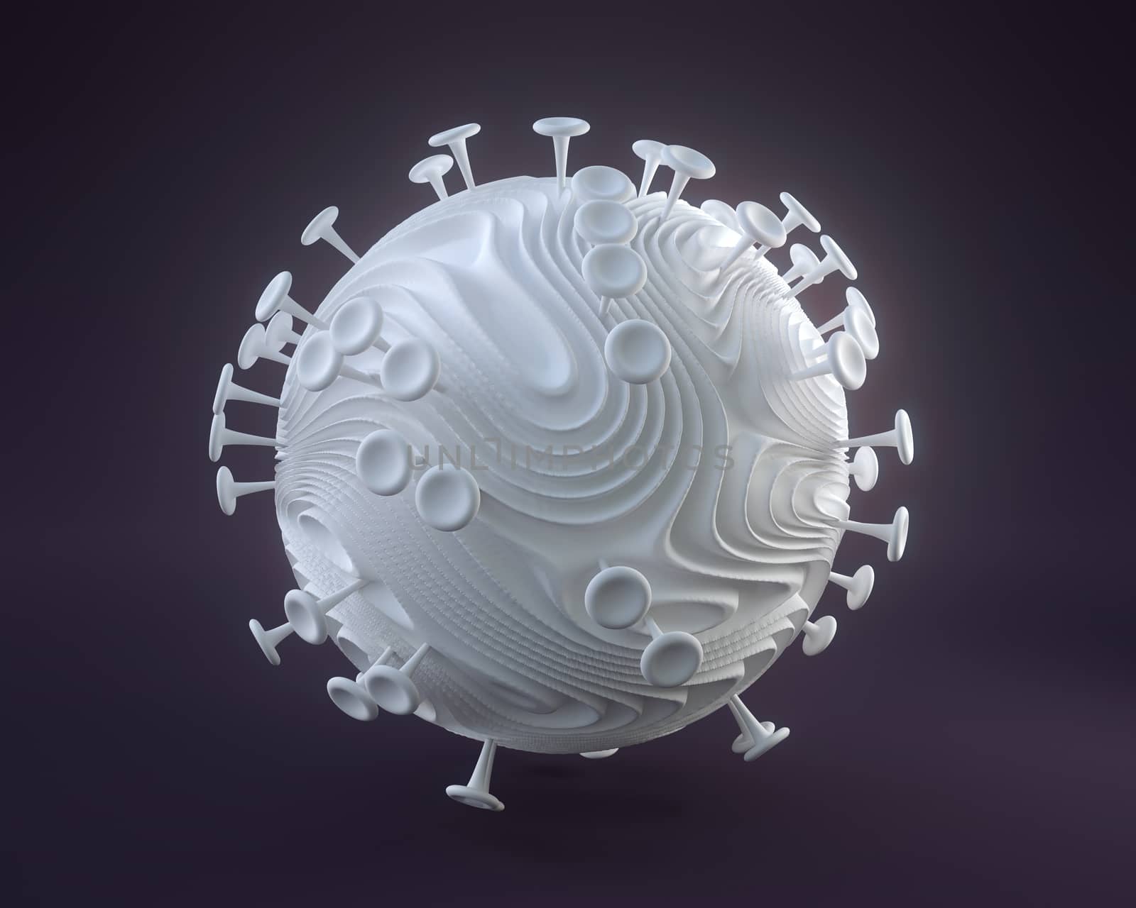 3d rendering of virus.