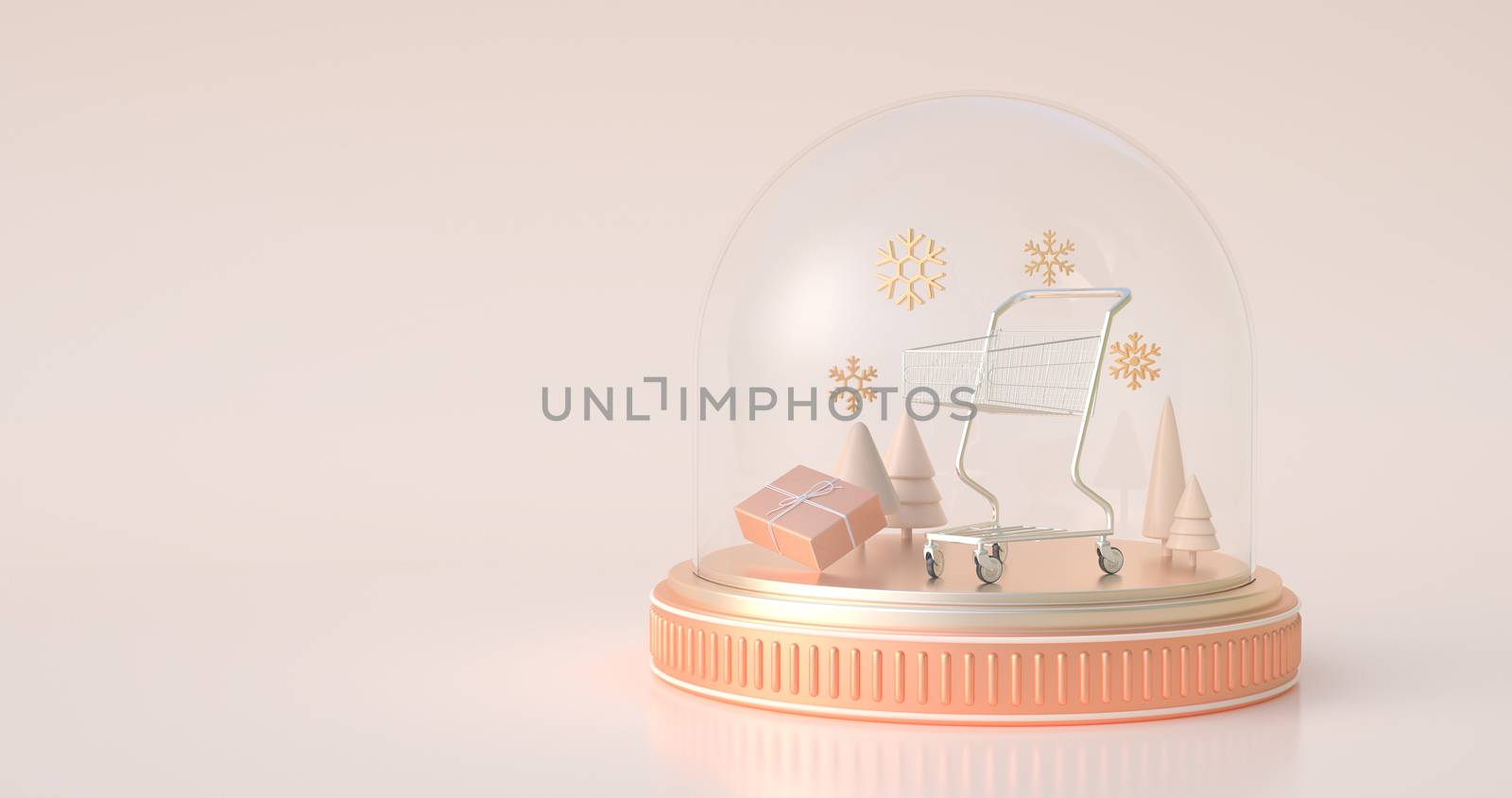 3d rendering of the snow globe.  by FREEDOM-ELEMENT