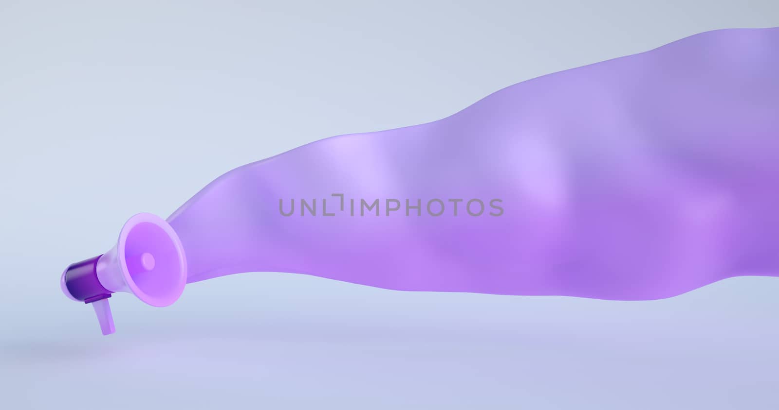 3d rendering of Megaphone with speech bubble. by FREEDOM-ELEMENT