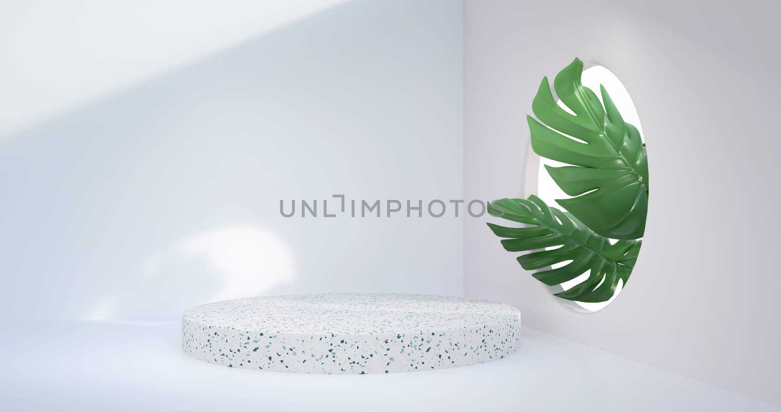 3d rendering of marble podium display. by FREEDOM-ELEMENT