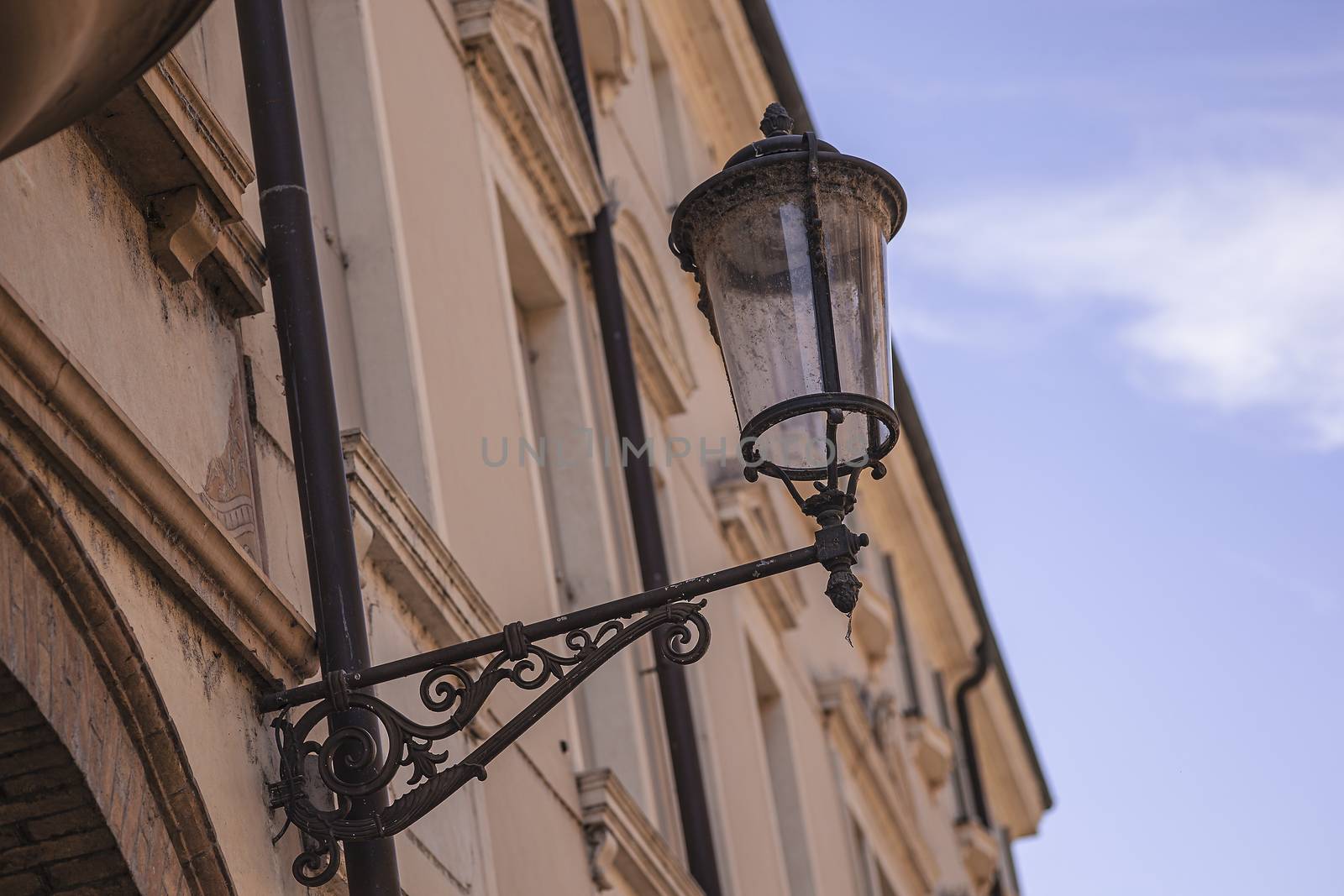 Architecture details from old historical building in Padova, in Italy