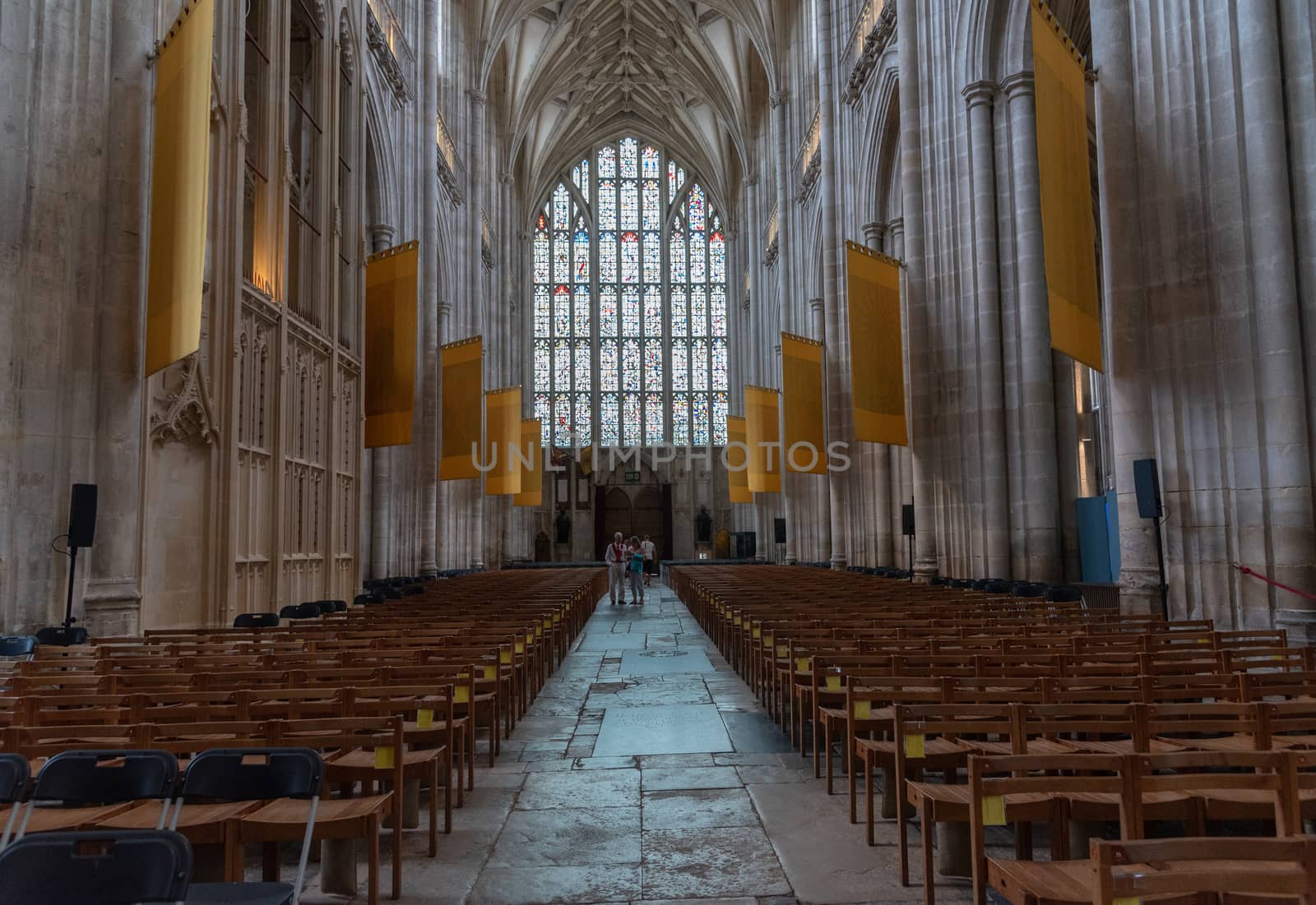 Inside Winchester Cathedral by jfbenning