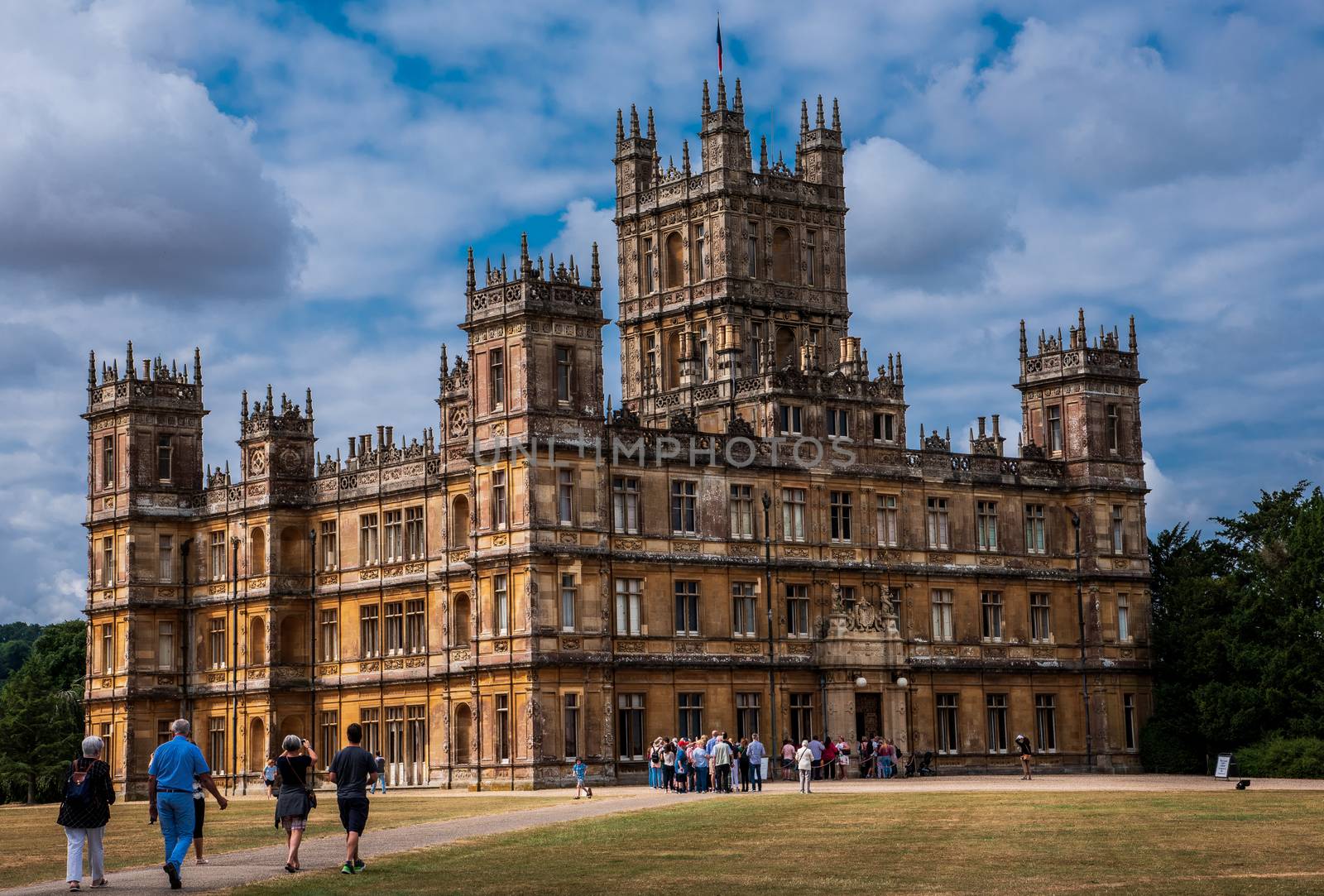 Tourists Visiting Highclere Castle by jfbenning