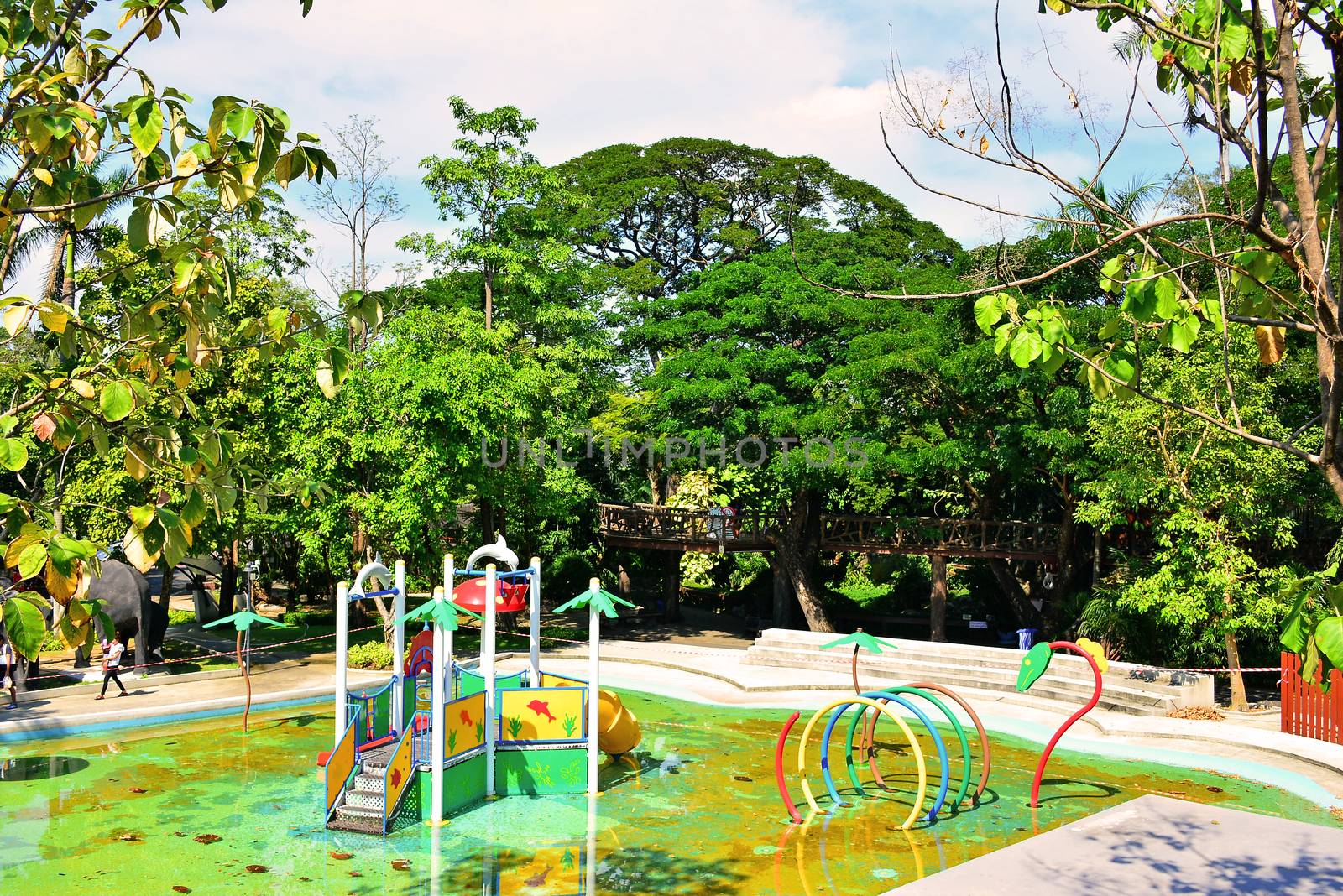 Playground at Dusit Zoo in Khao Din Park, Bangkok, Thailand by imwaltersy