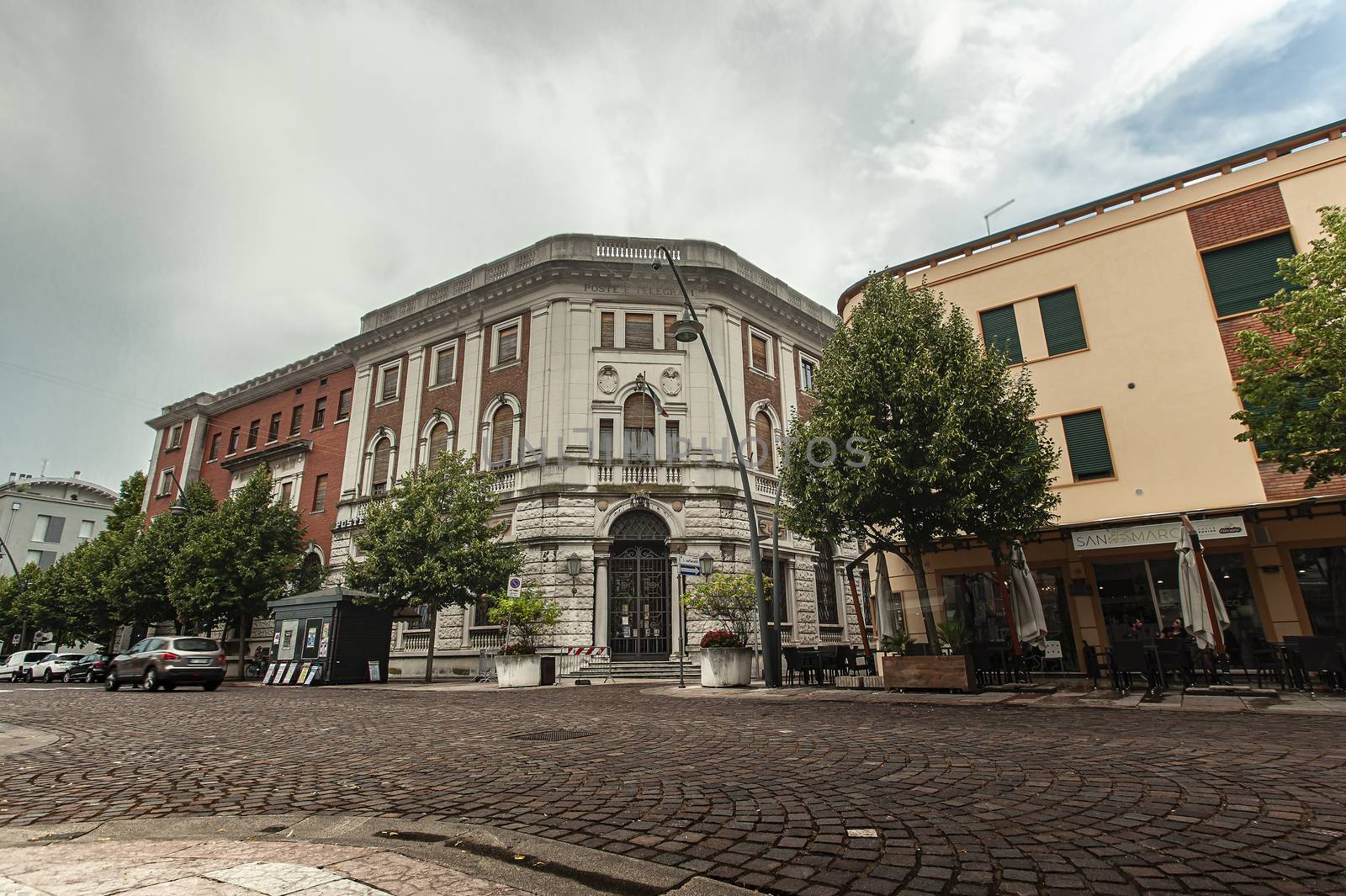 ROVIGO, ITALY 17 JULY 2020: Corso del Popolo in Rovigo, the principal street in the Italian city