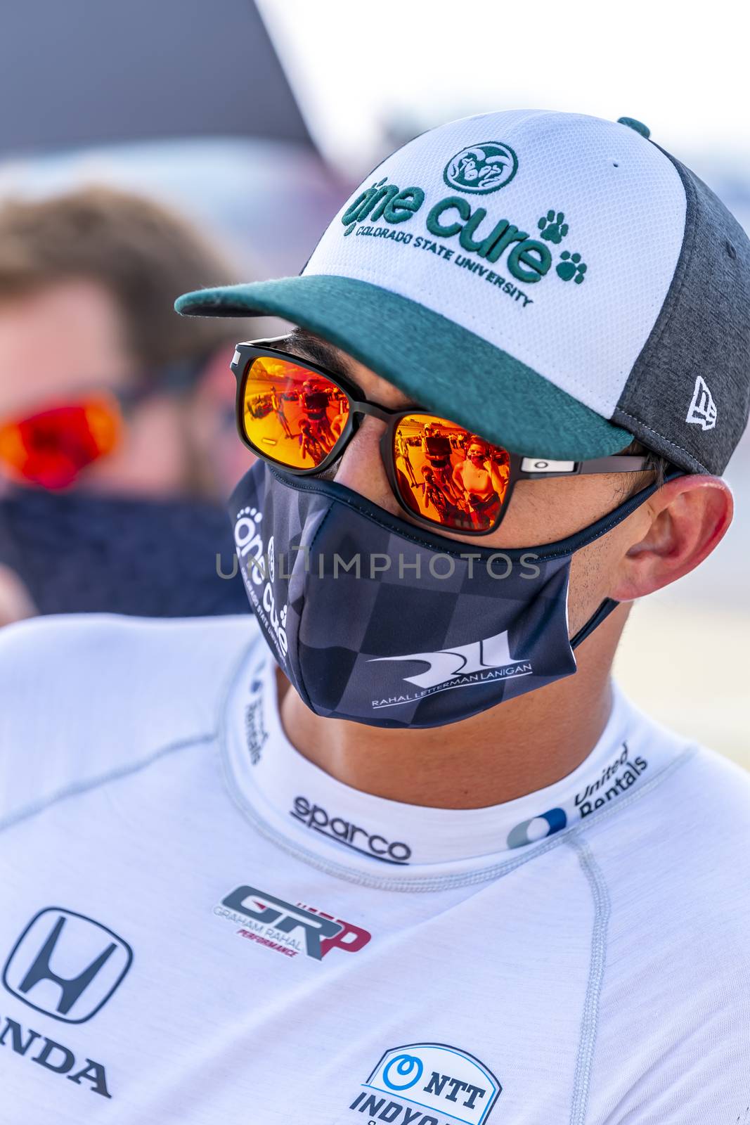 GRAHAM RAHAL (15) of the United States qualifies for the Iowa INDYCAR 250s at Iowa Speedway in Newton, Iowa.