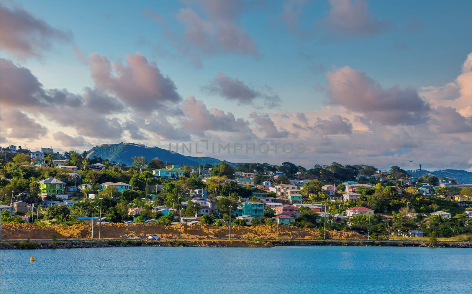 Coast of Antigua at Dusk by dbvirago