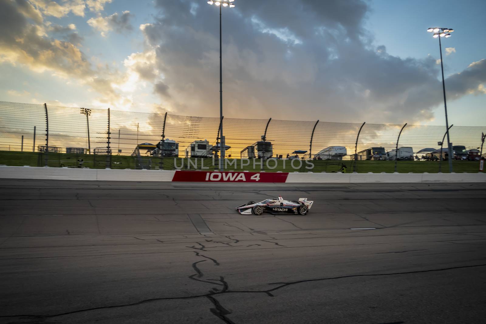 JOSEF NEWGARDEN (1) of the United States wins the Iowa INDYCAR 250s at the Iowa INDYCAR 250s at Iowa Speedway in Newton, Iowa.