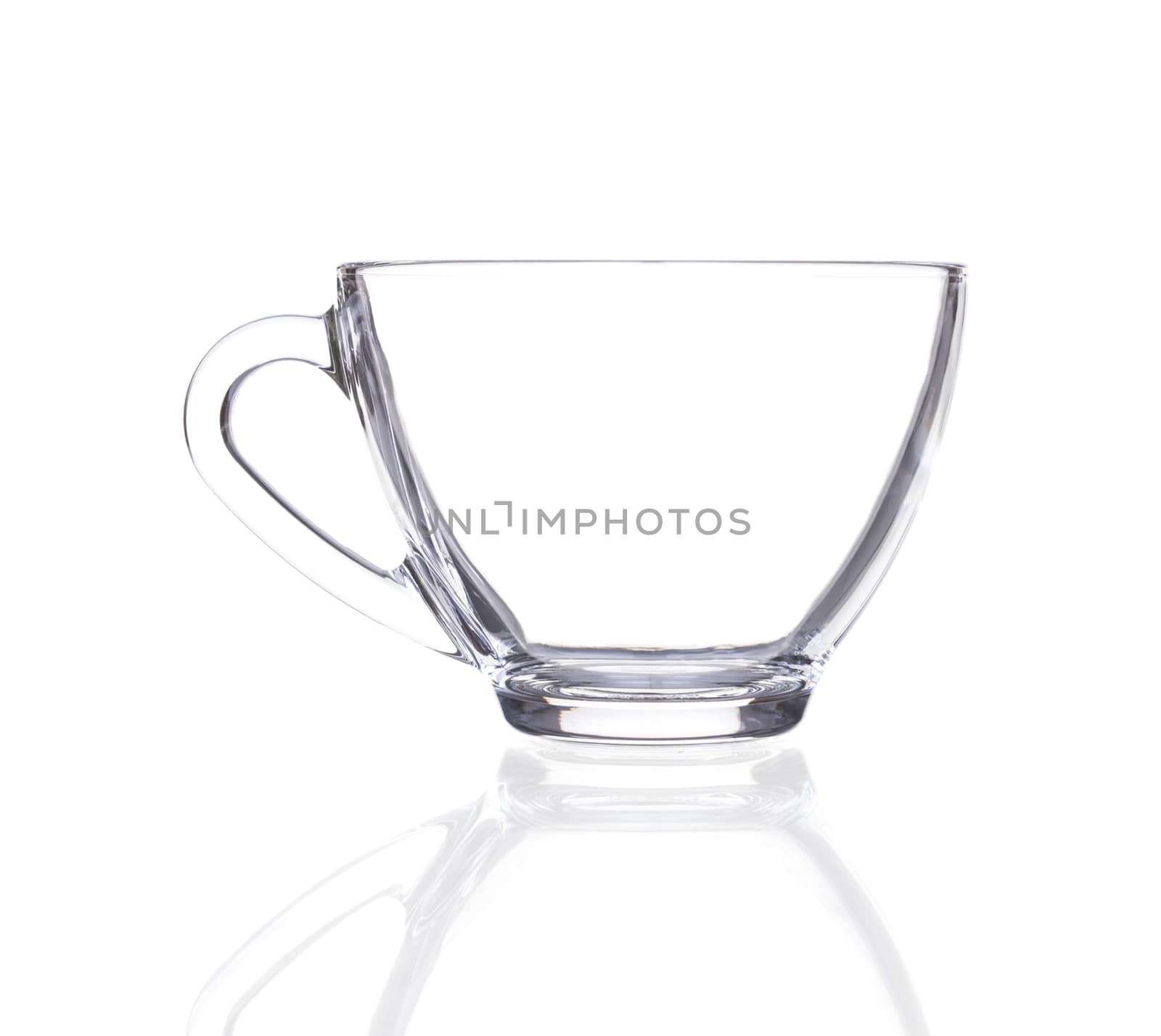 Empty Glass isolated on a white background.