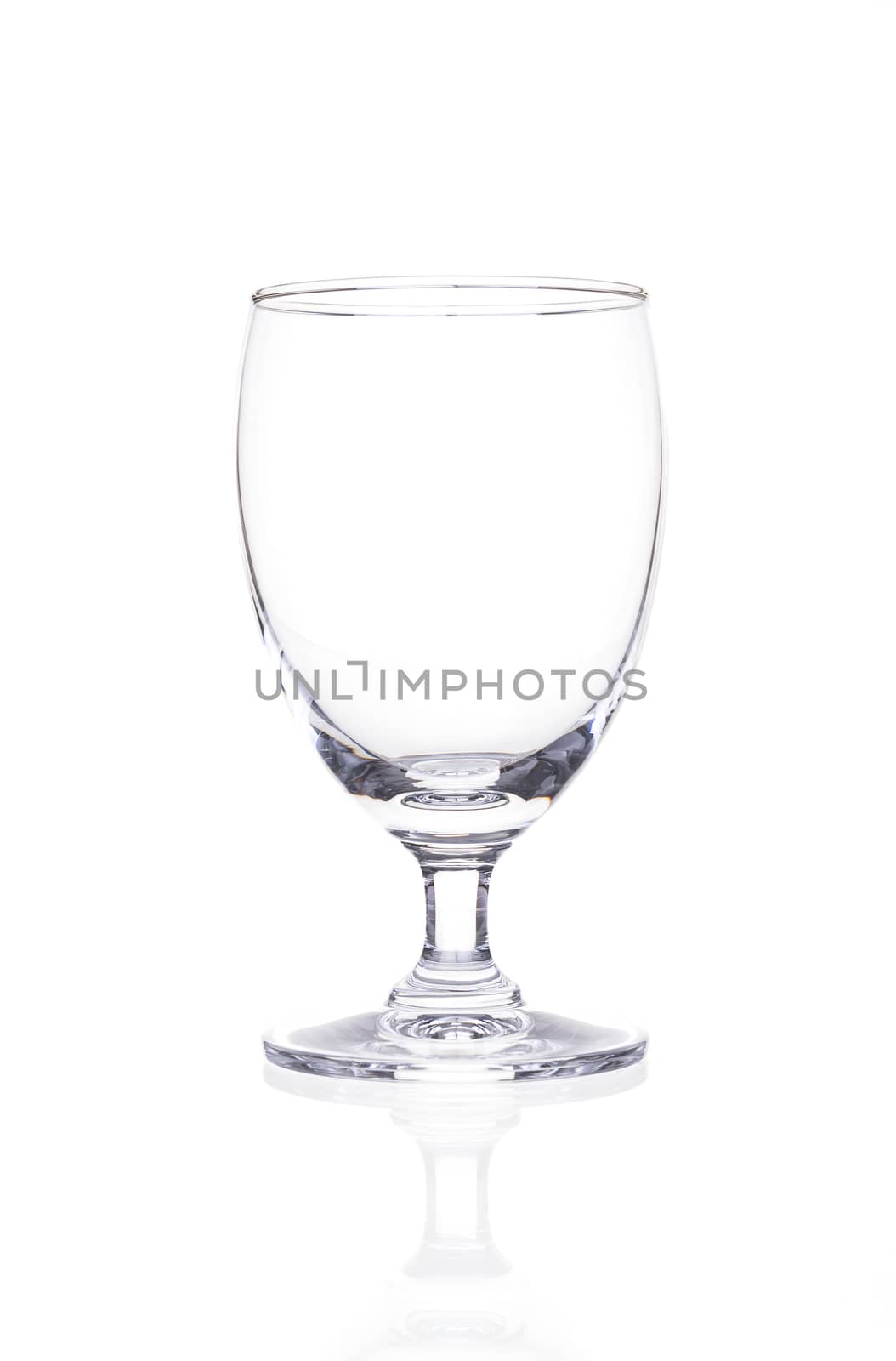 Empty Glass isolated on a white background.