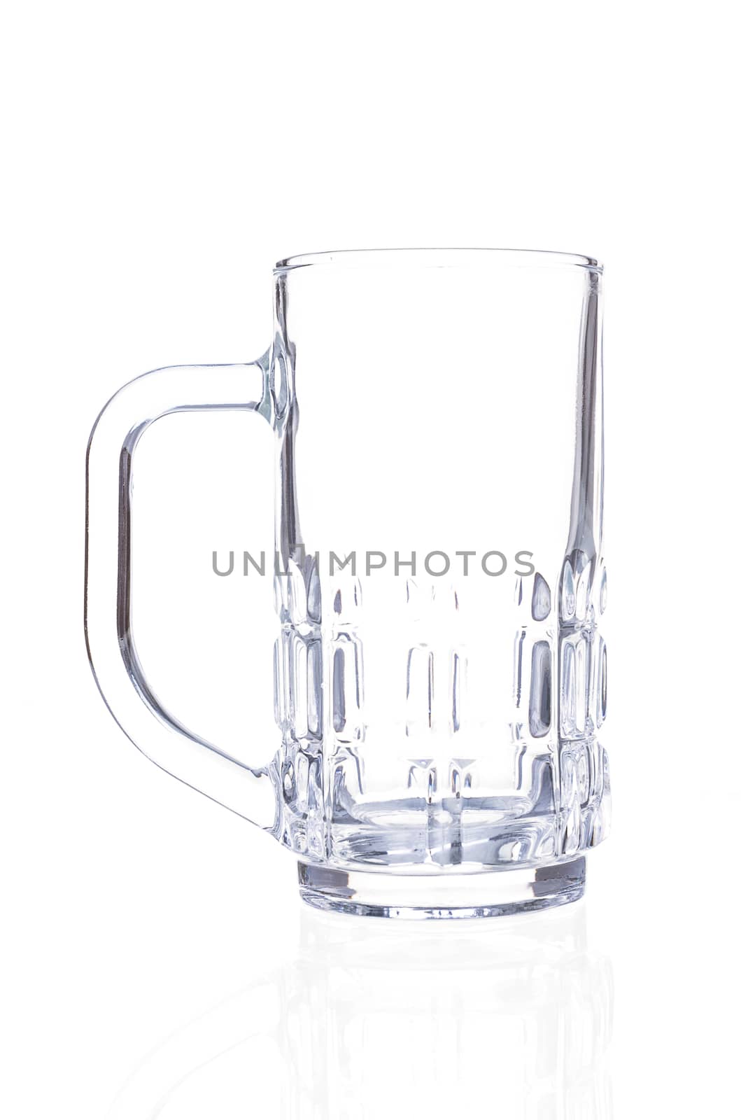 Empty Glass isolated on a white background.