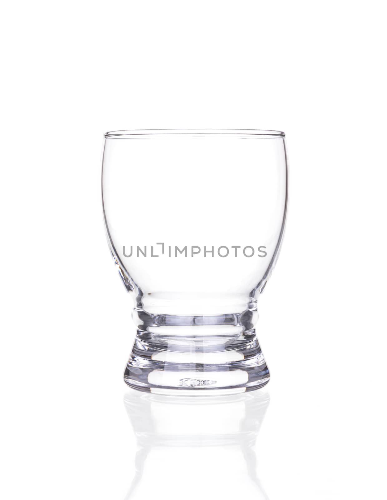 Empty Glass isolated on a white background.