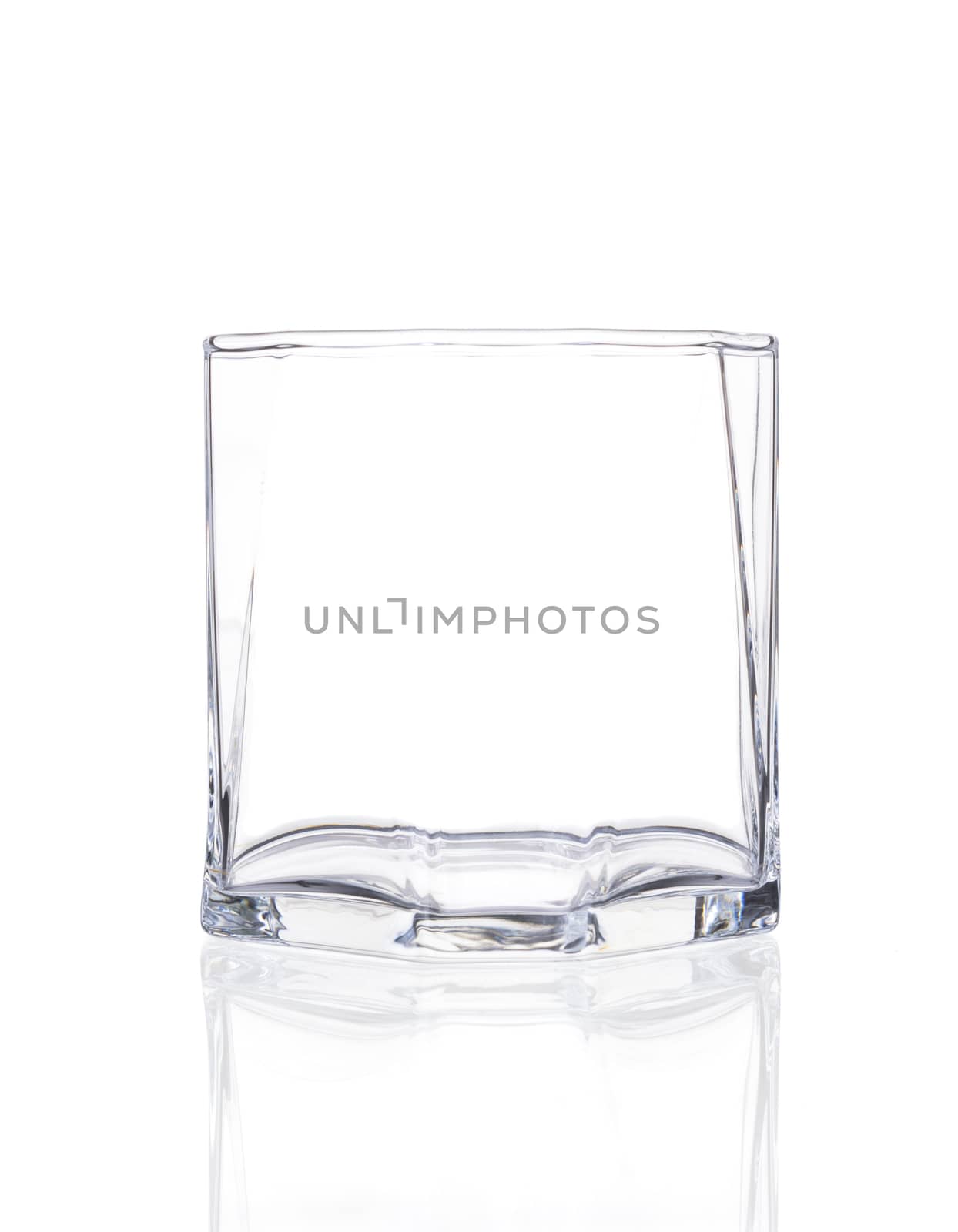 Empty Glass isolated on a white background.