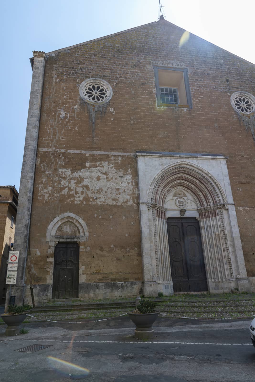 church of san francesco in the center of orvieto by carfedeph